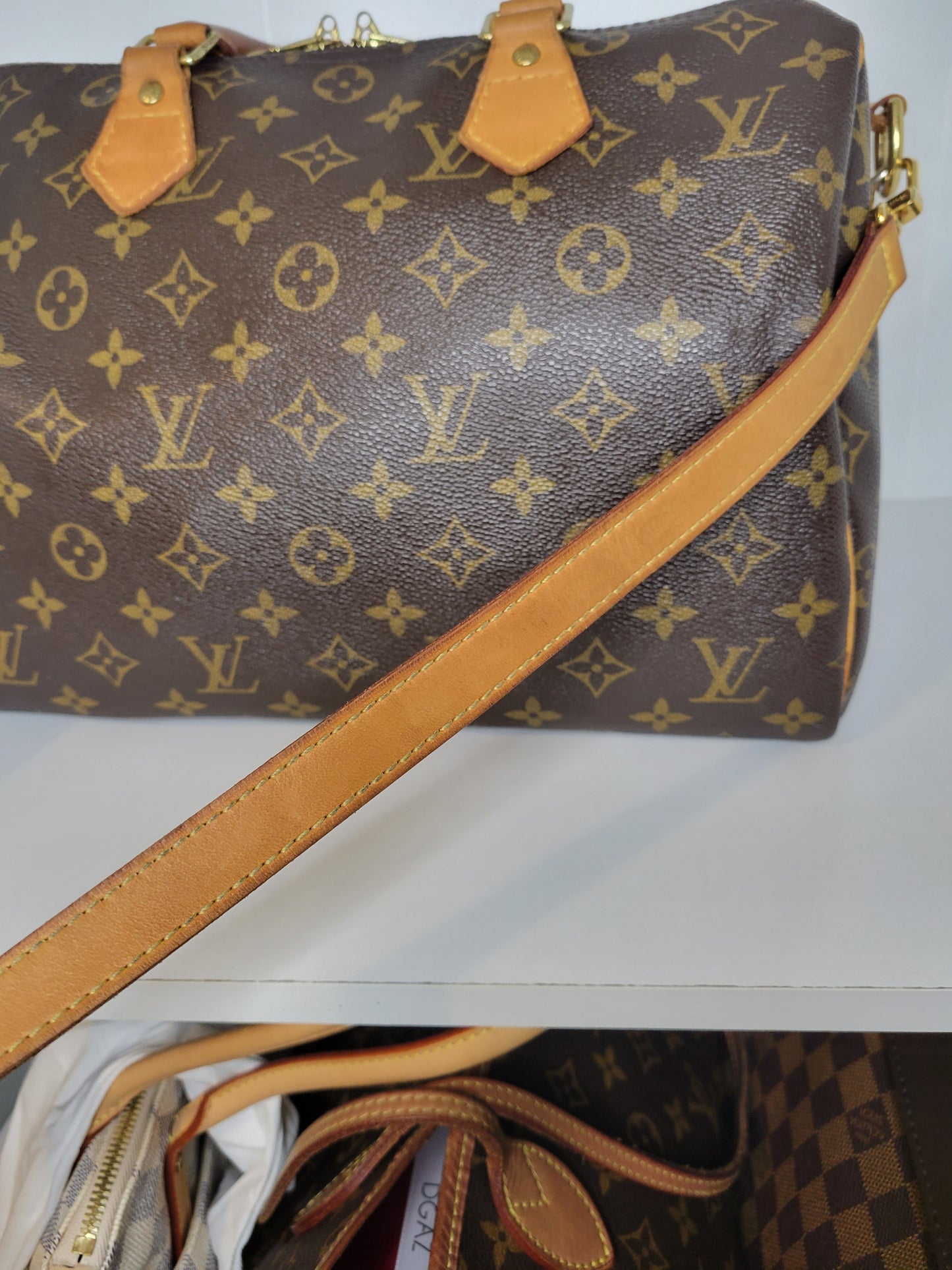 Louis Vuitton Monogram Speedy 30 Bandouliere SD2142