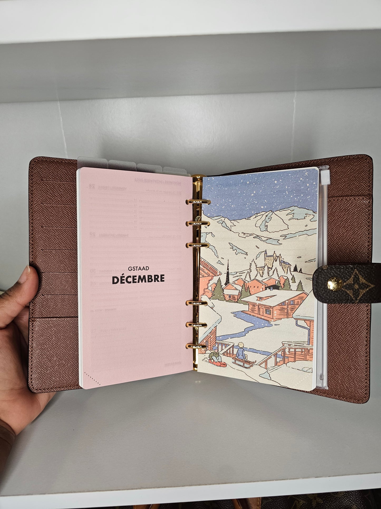 Louis Vuitton Monogram Agenda MM with Inserts 💾