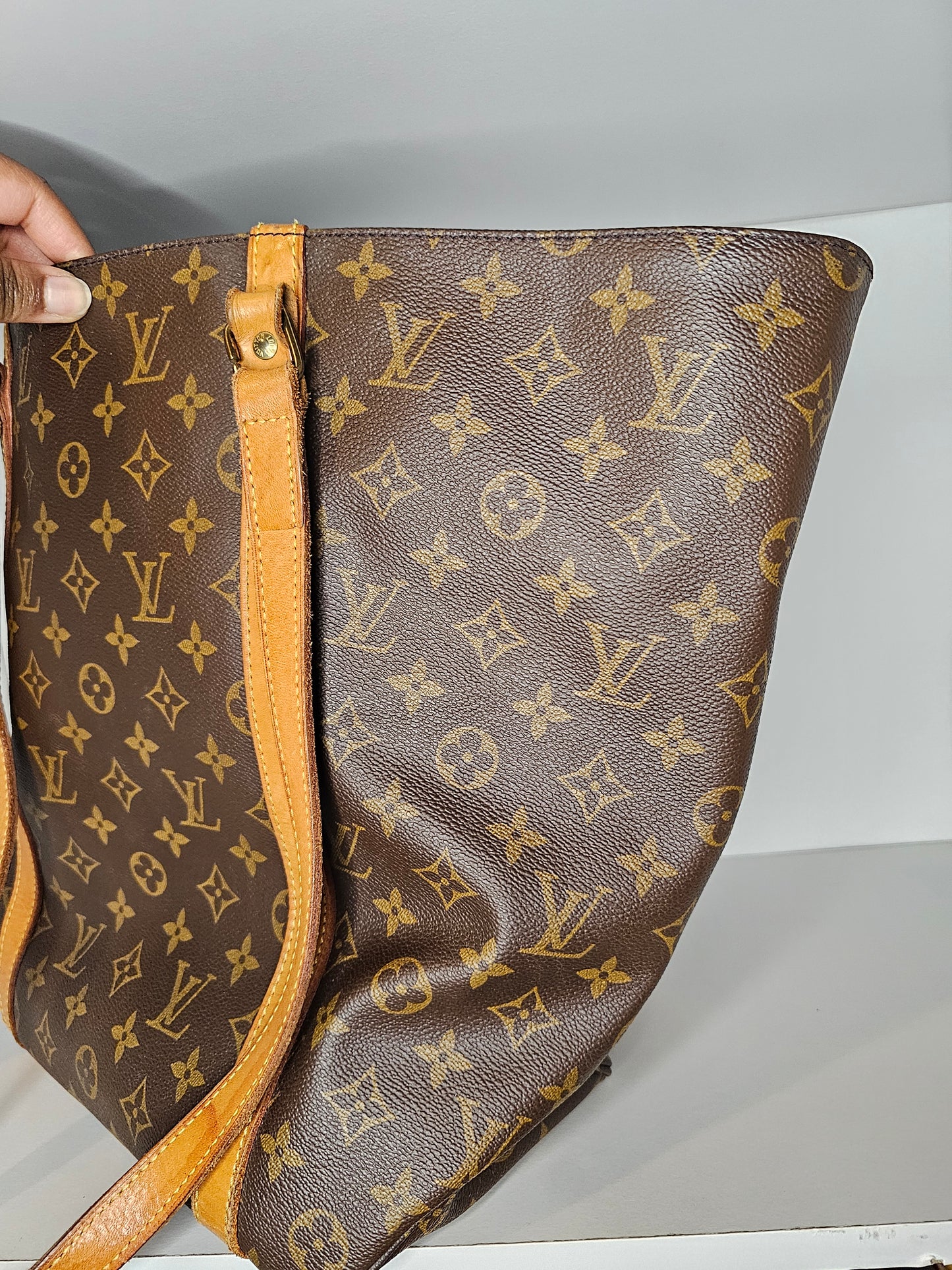 Louis Vuitton Sac Shopping Tote w / Pouch NO1910