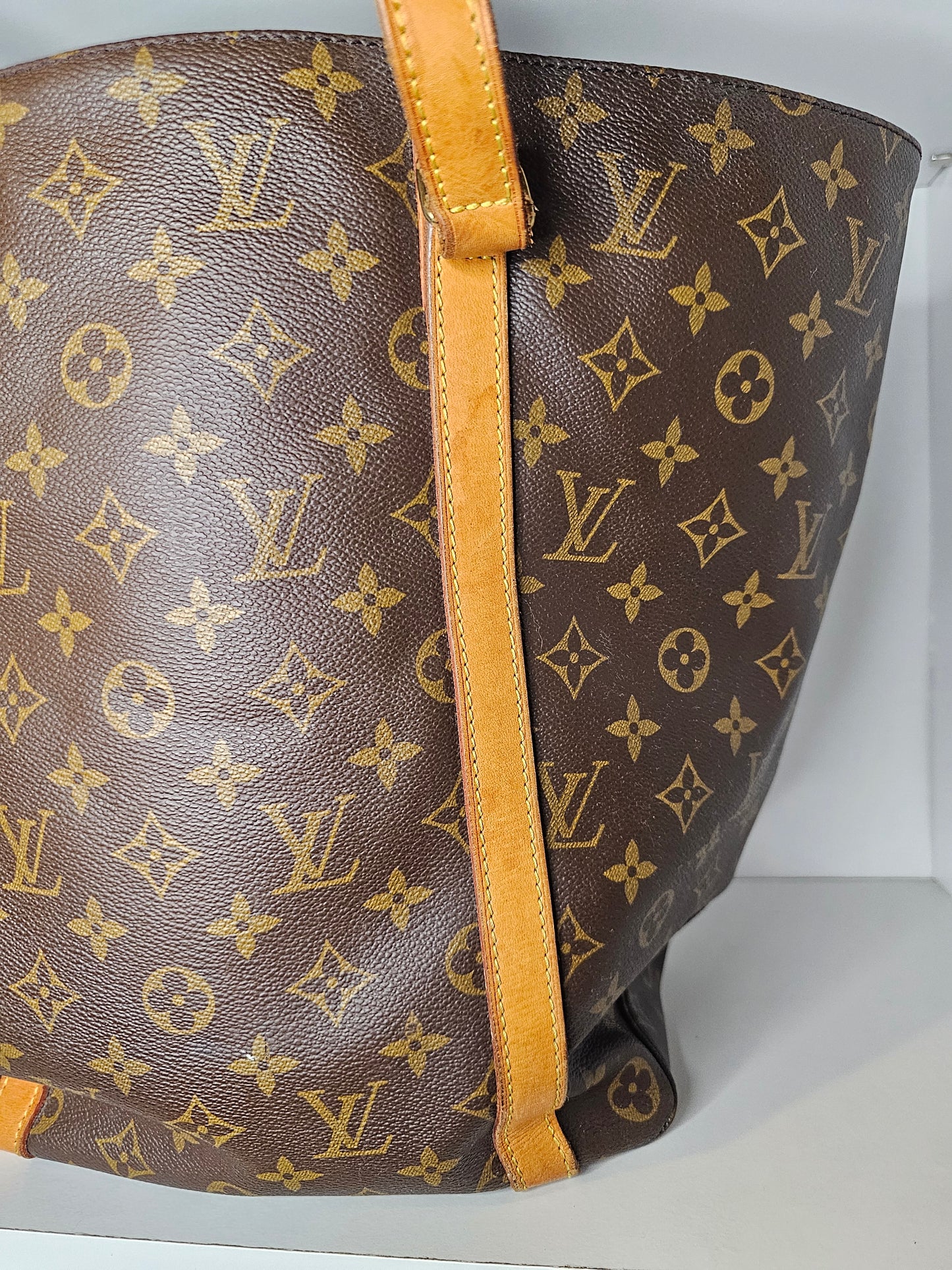 Louis Vuitton Sac Shopping Tote w / Pouch NO1910