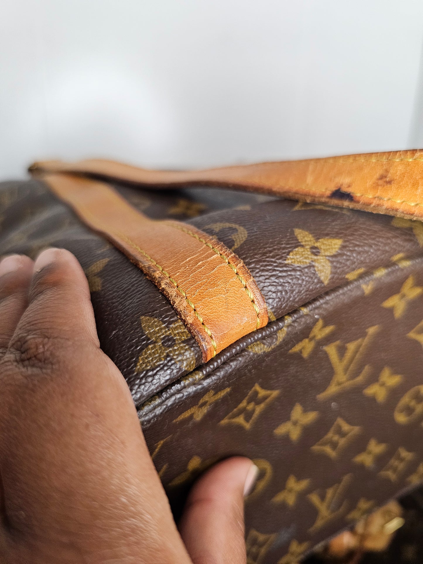 Louis Vuitton Sac Shopping Tote w / Pouch NO1910