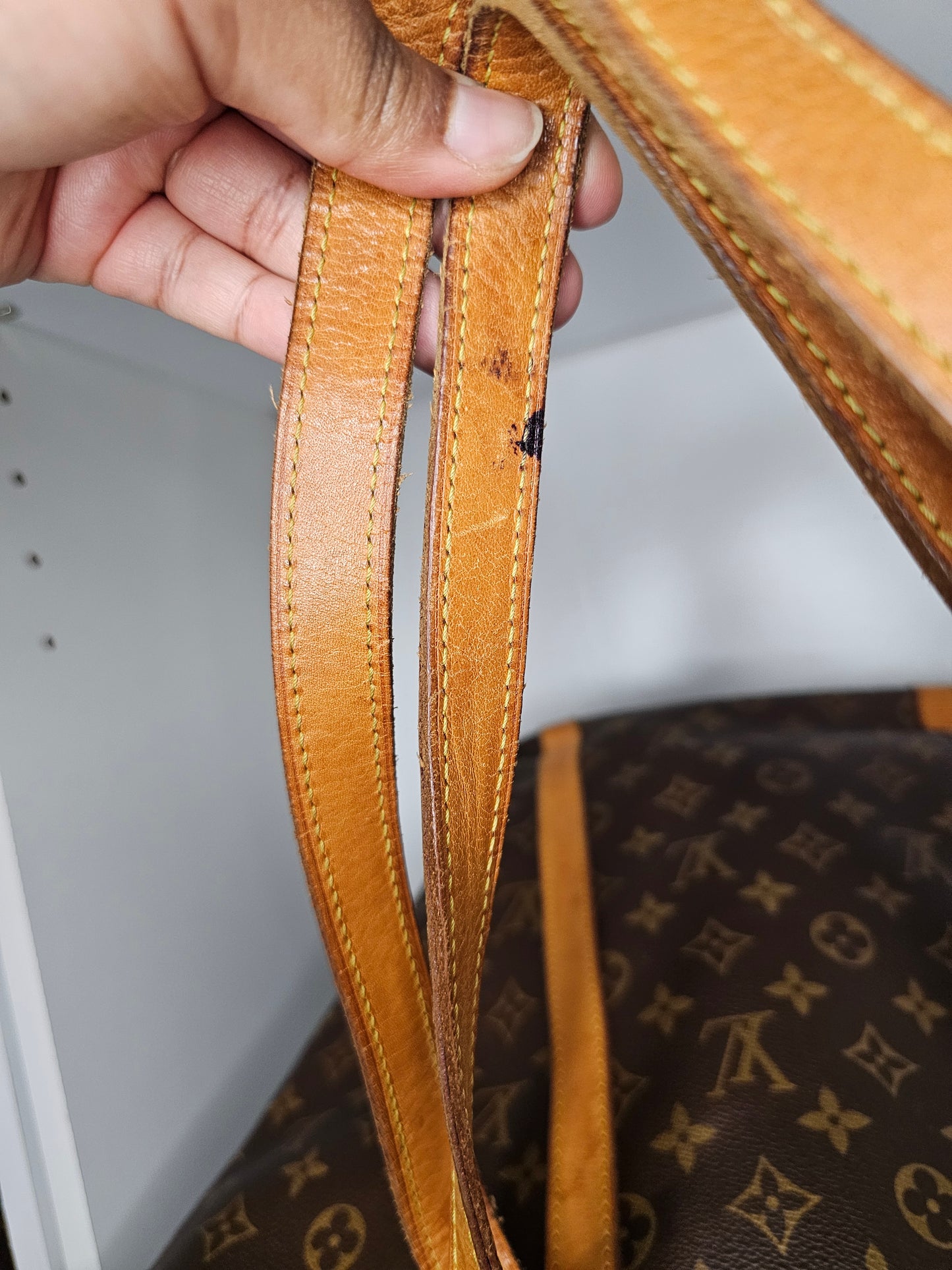 Louis Vuitton Sac Shopping Tote w / Pouch NO1910