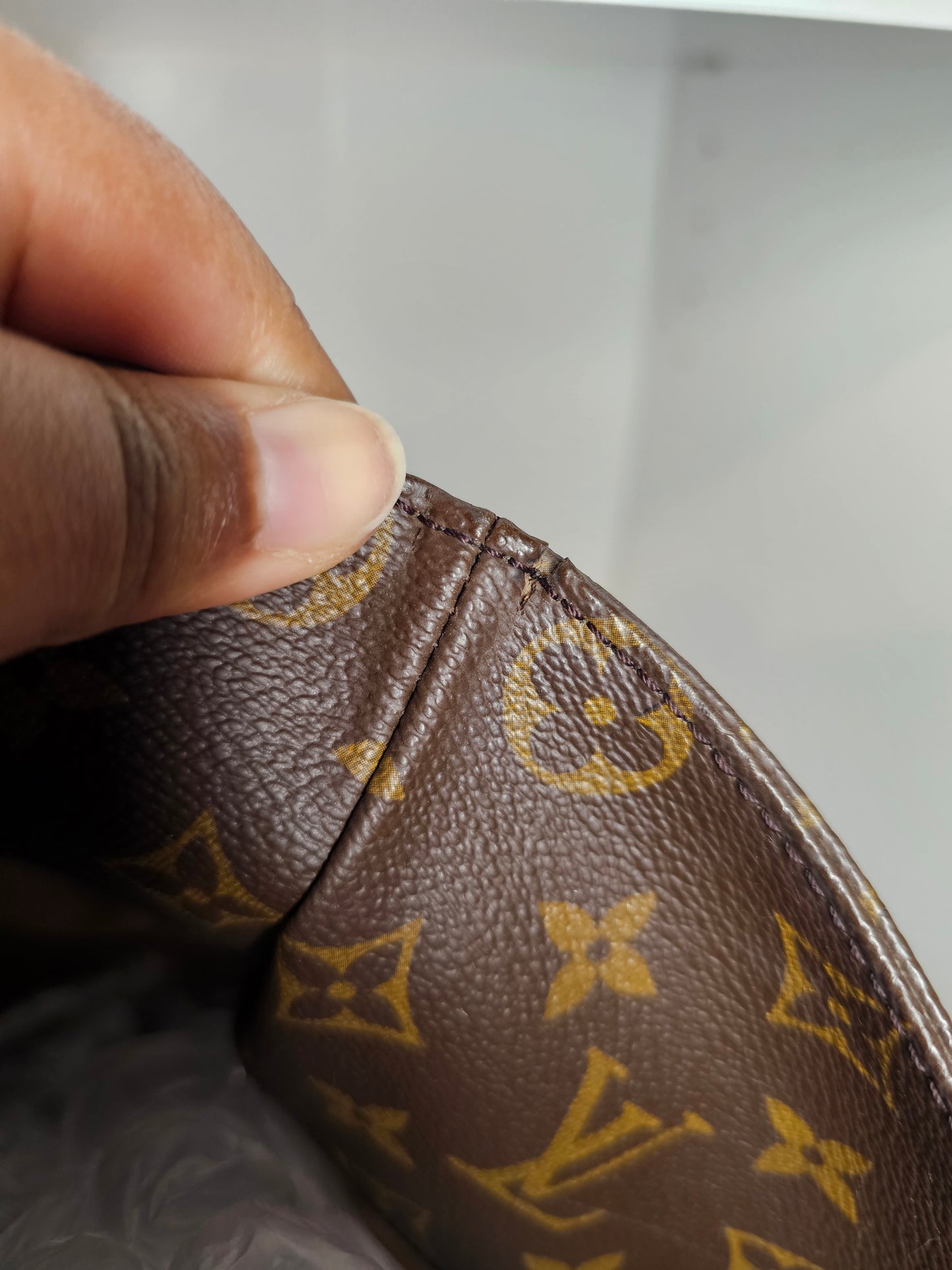 Louis Vuitton Sac Shopping Tote w / Pouch NO1910