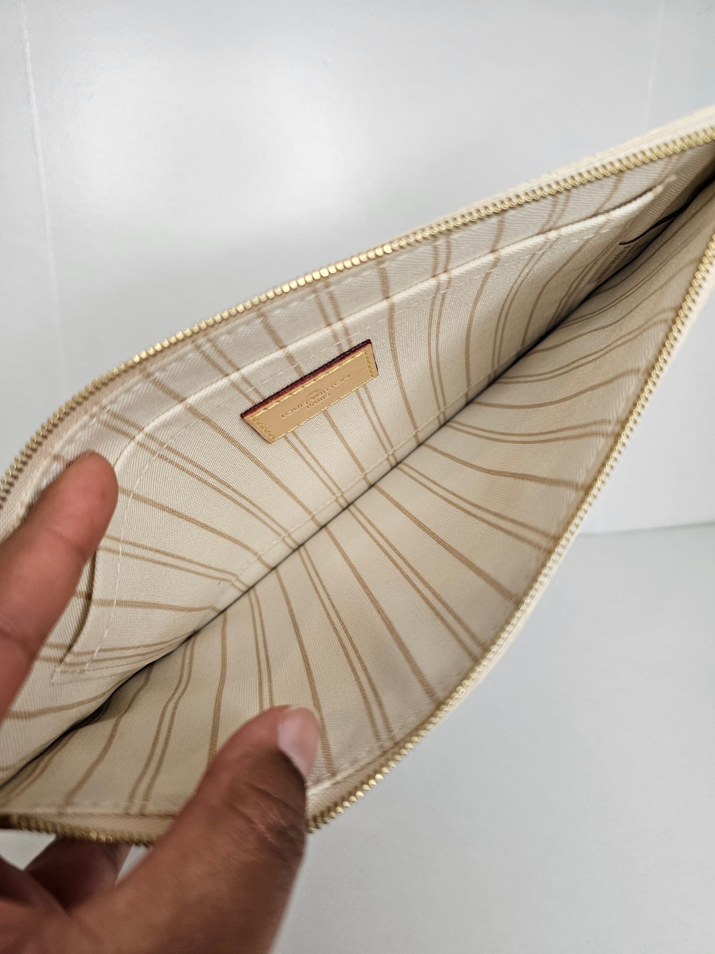 Louis Vuitton Damier Azur Neverfull Pochette MM/GM SD2166