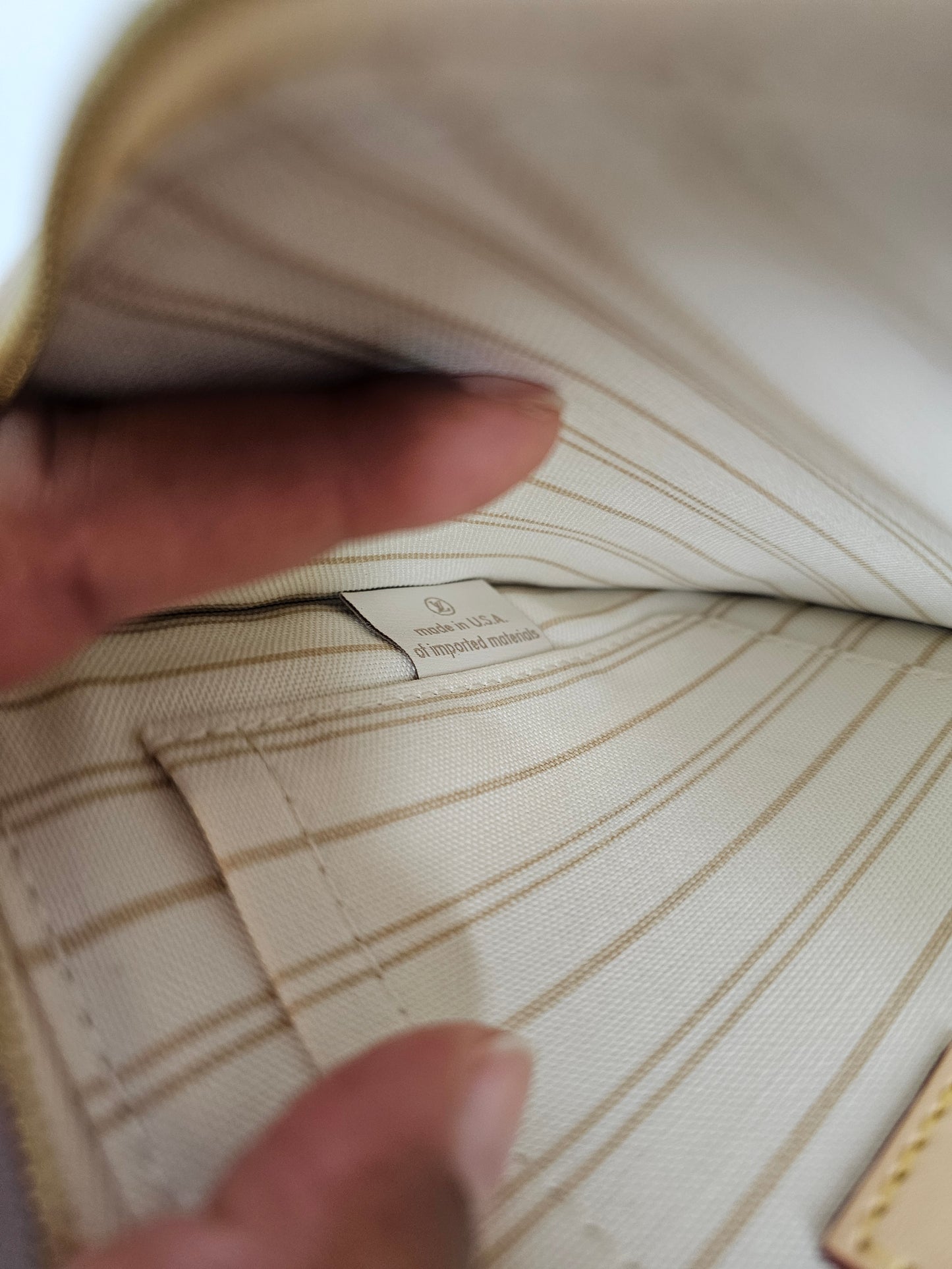 Louis Vuitton Damier Azur Neverfull Pochette MM/GM SD2166