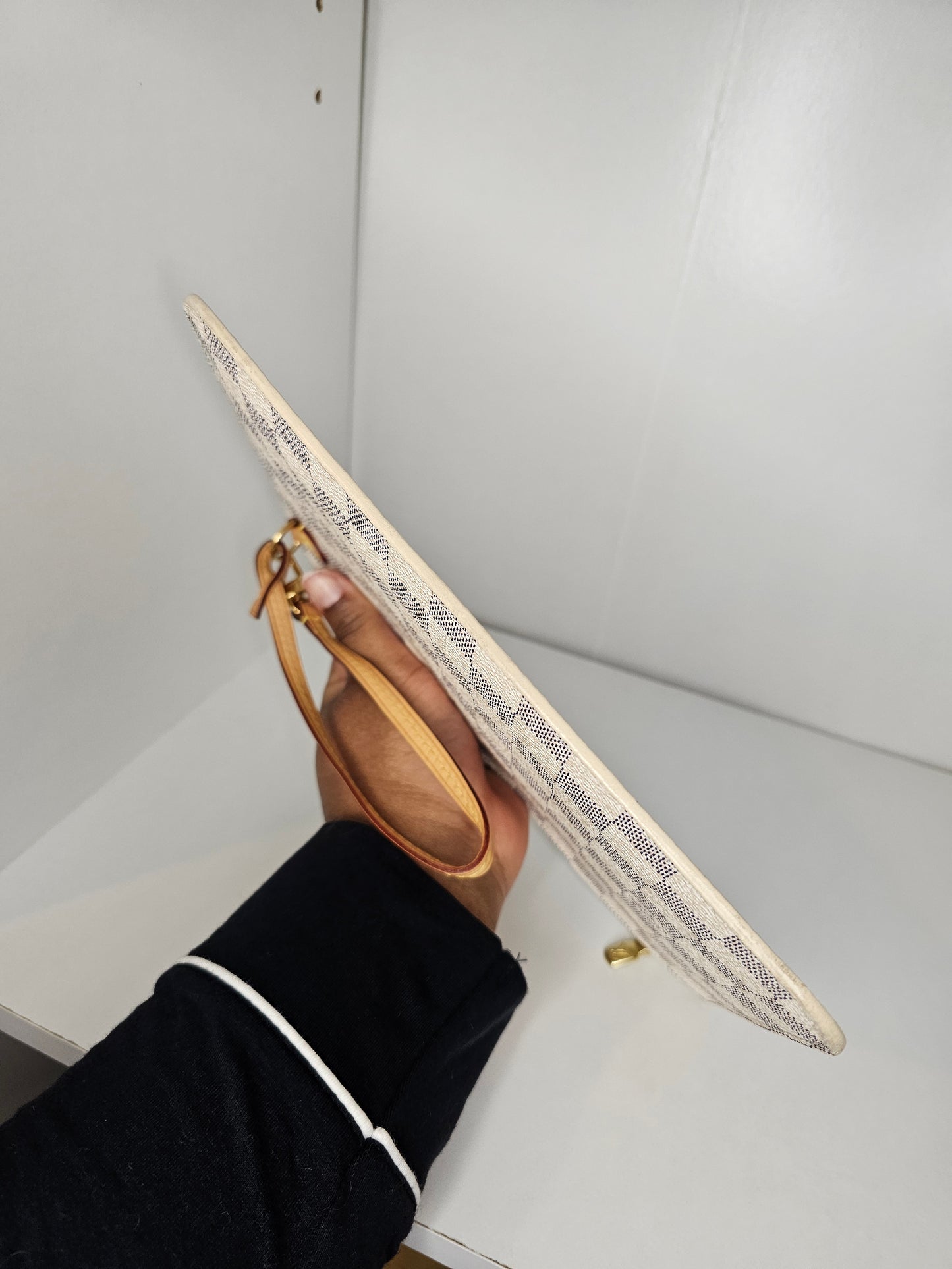 Louis Vuitton Damier Azur Neverfull Pochette MM/GM SD2166