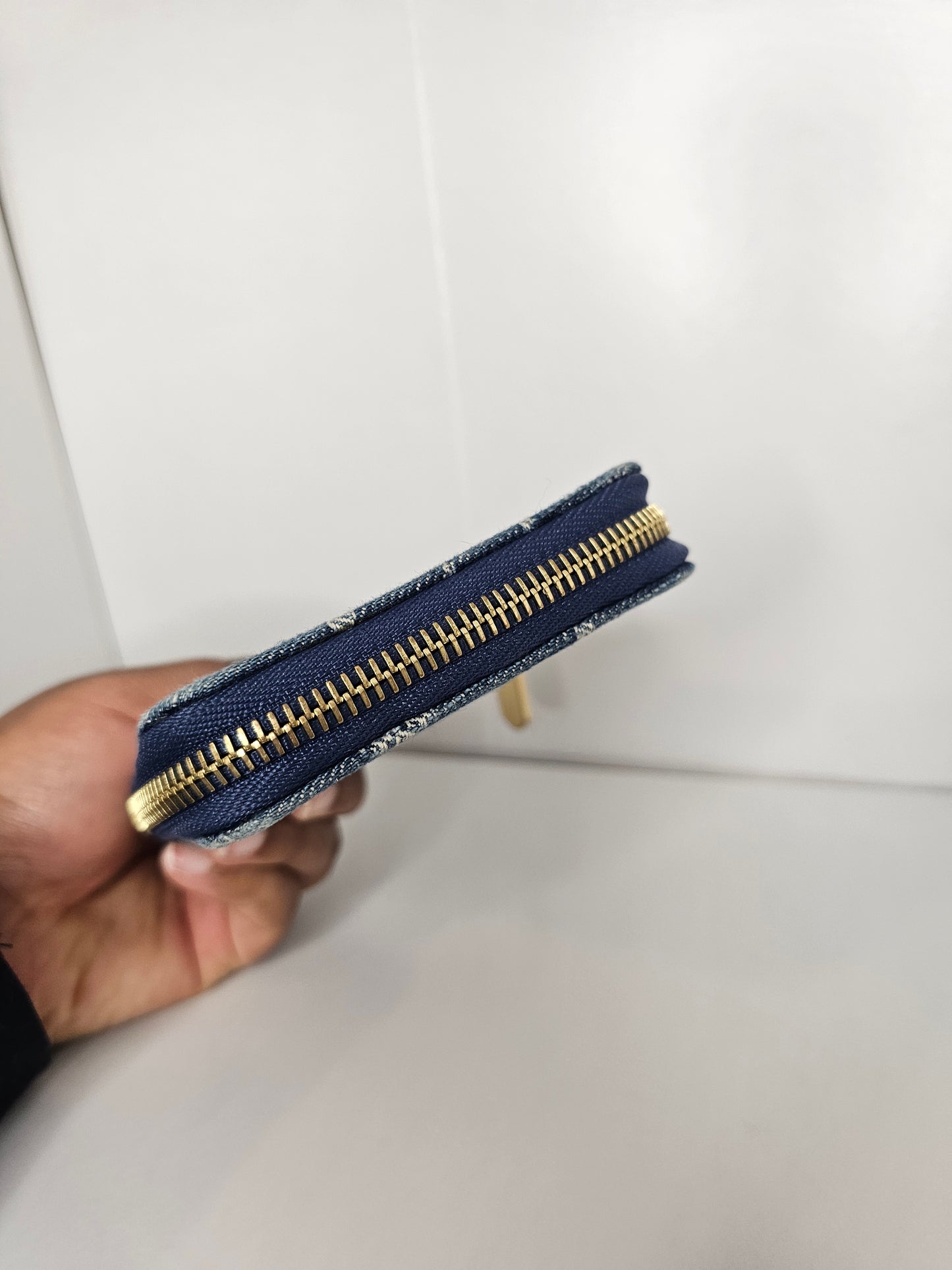 Louis Vuitton Vintage Denim Compact Wallet TH2047