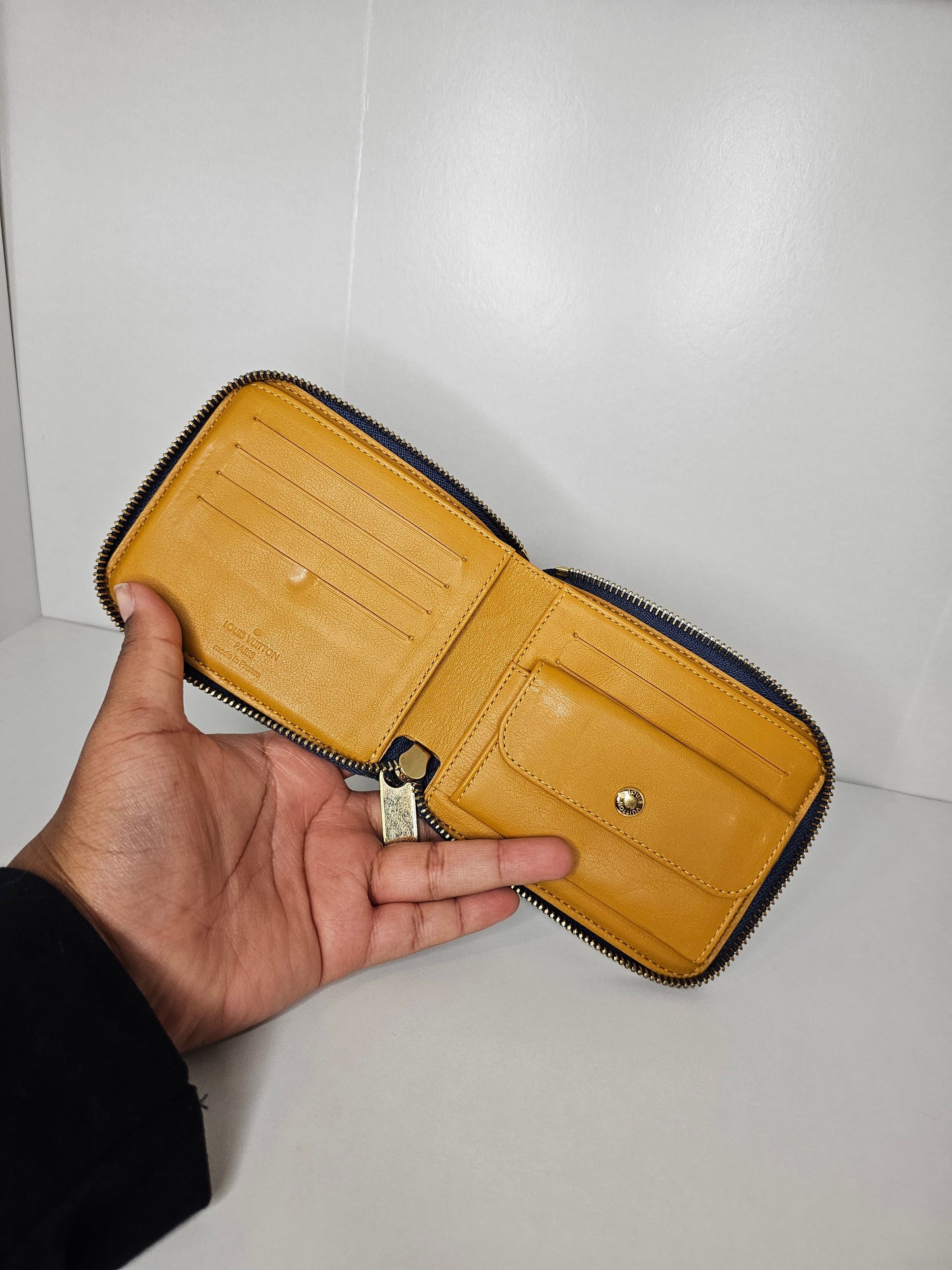 Louis Vuitton Vintage Denim Compact Wallet TH2047