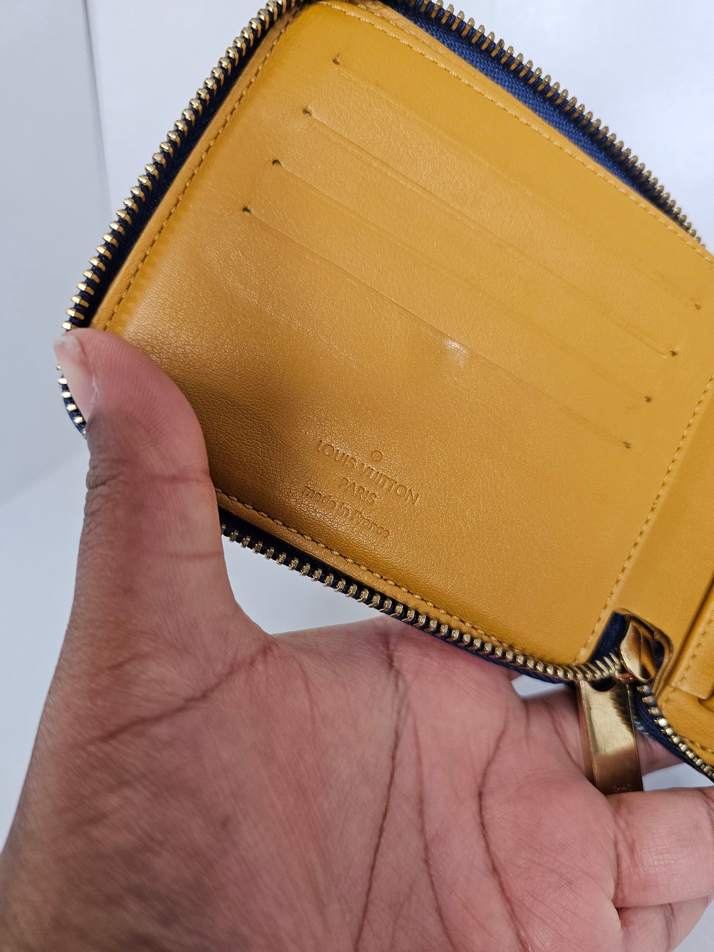 Louis Vuitton Vintage Denim Compact Wallet TH2047