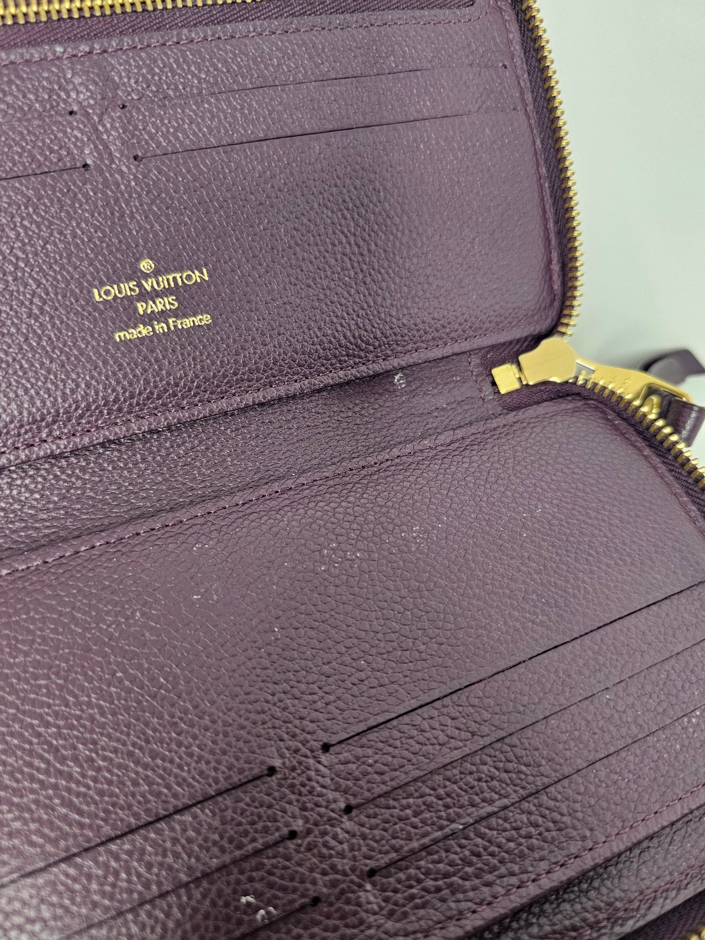 Louis Vuitton Purple Secret Empreinte Zippy Wallet SP5101