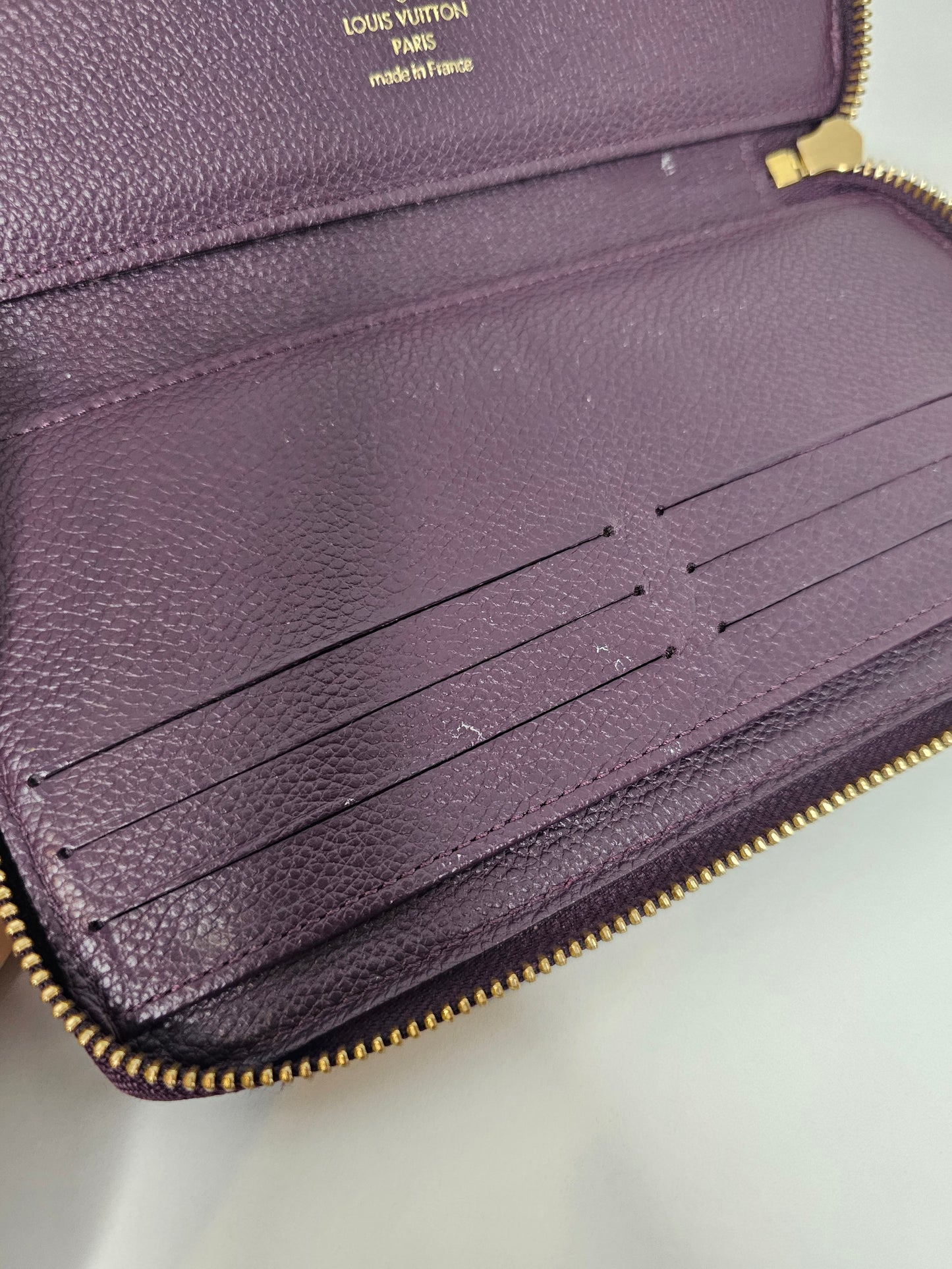 Louis Vuitton Purple Secret Empreinte Zippy Wallet SP5101