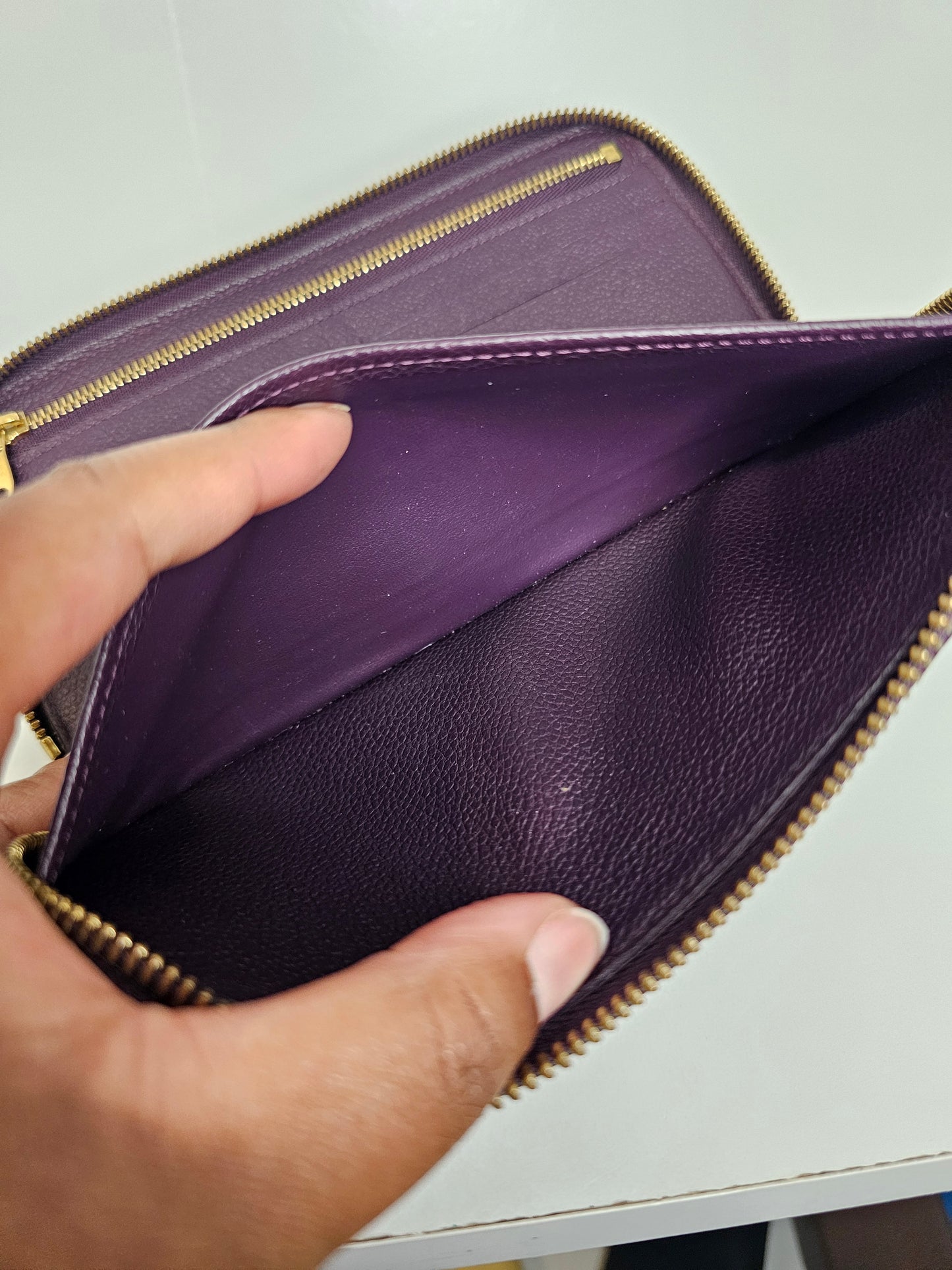Louis Vuitton Purple Secret Empreinte Zippy Wallet SP5101