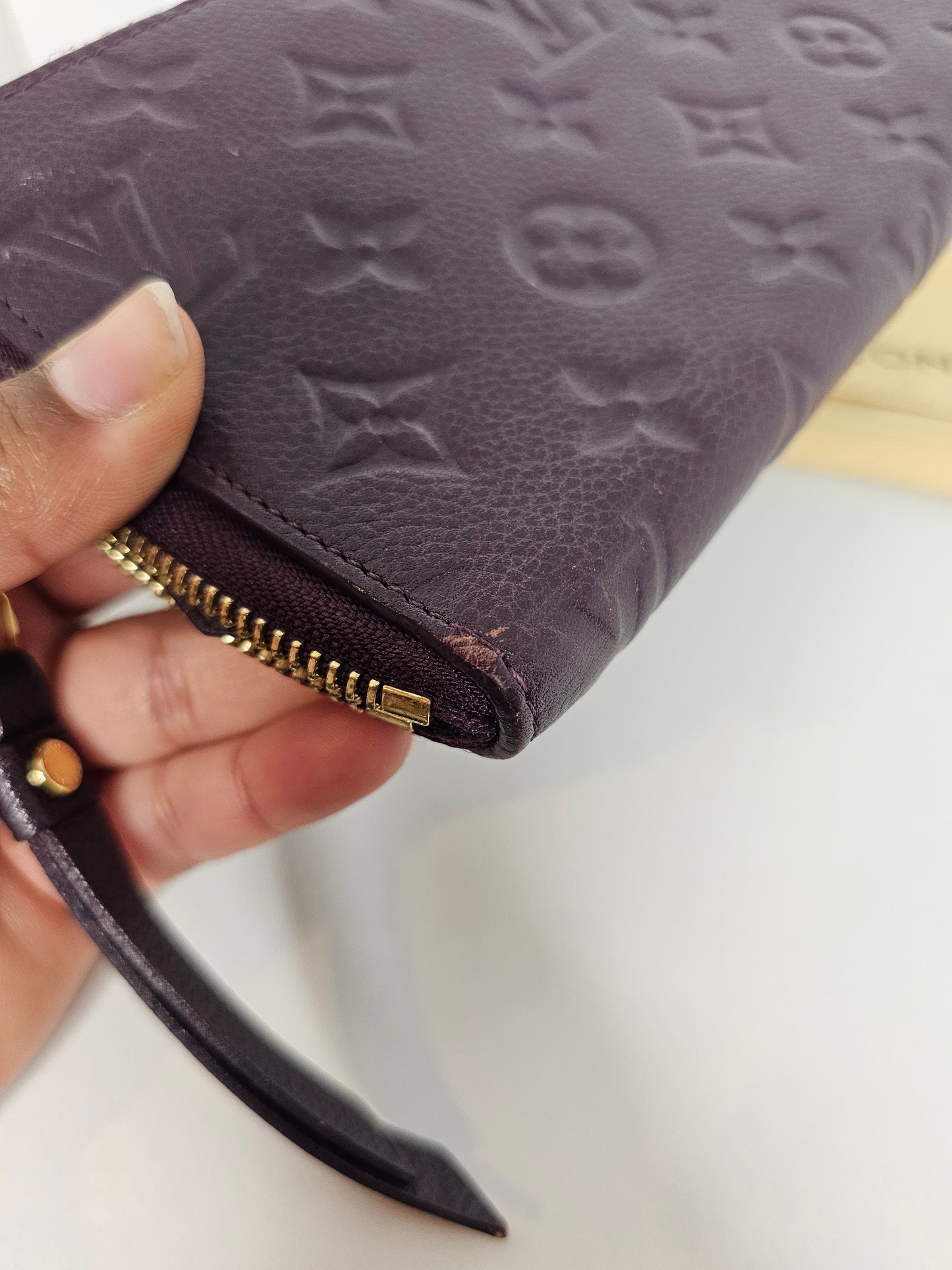Louis Vuitton Purple Secret Empreinte Zippy Wallet SP5101
