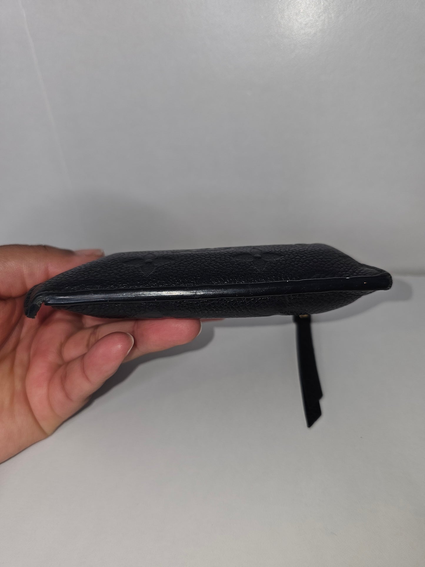 Louis Vuitton Black Empreinte Zip Card Holder FH0231