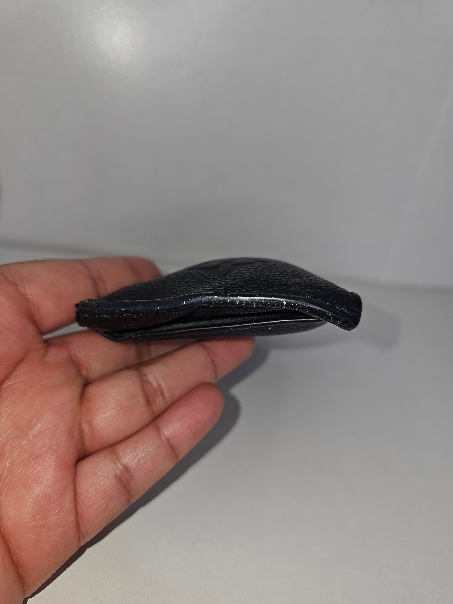 Louis Vuitton Black Empreinte Zip Card Holder FH0231