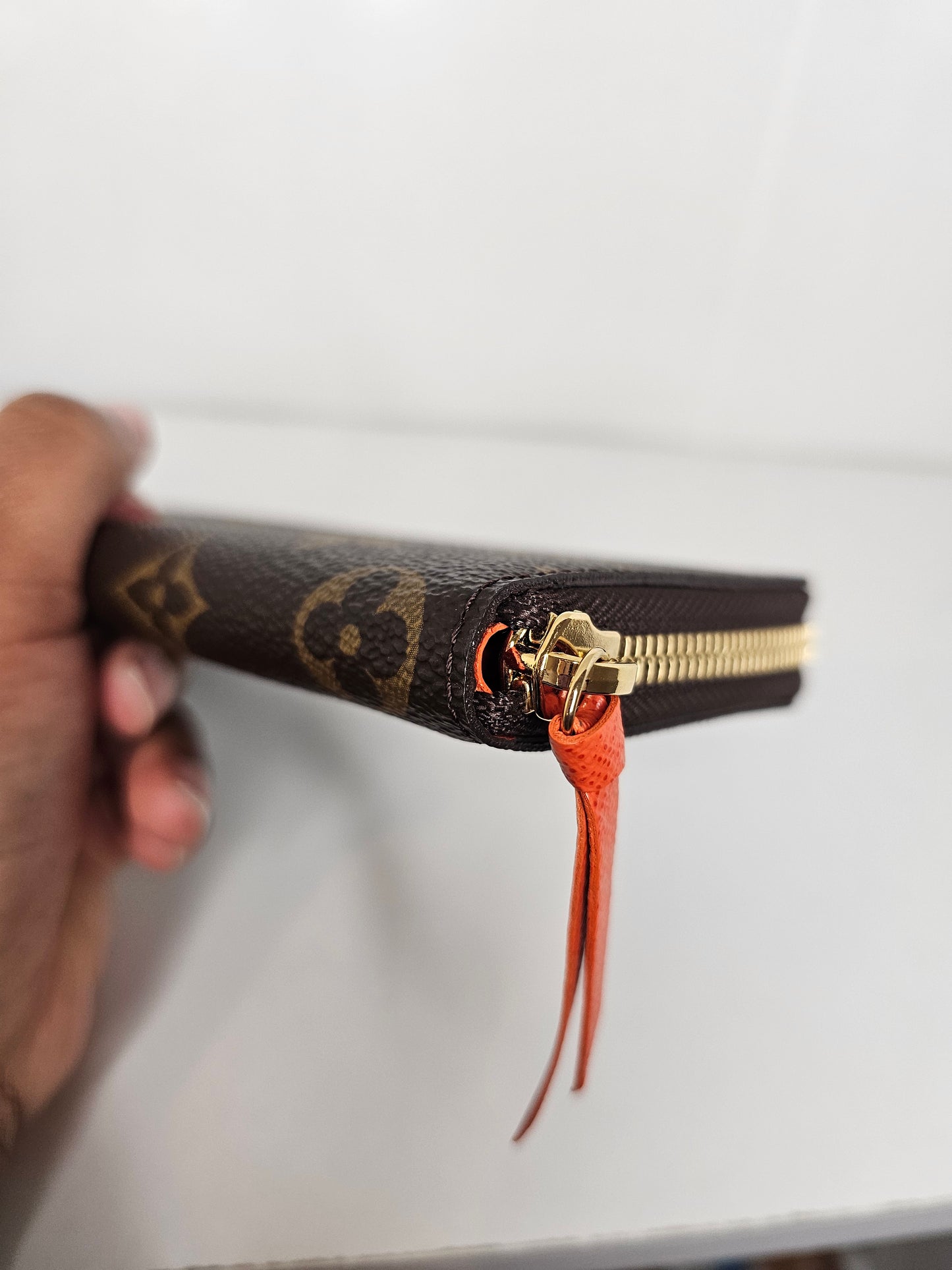 Louis Vuitton Orange Monogram Clemence MI2184