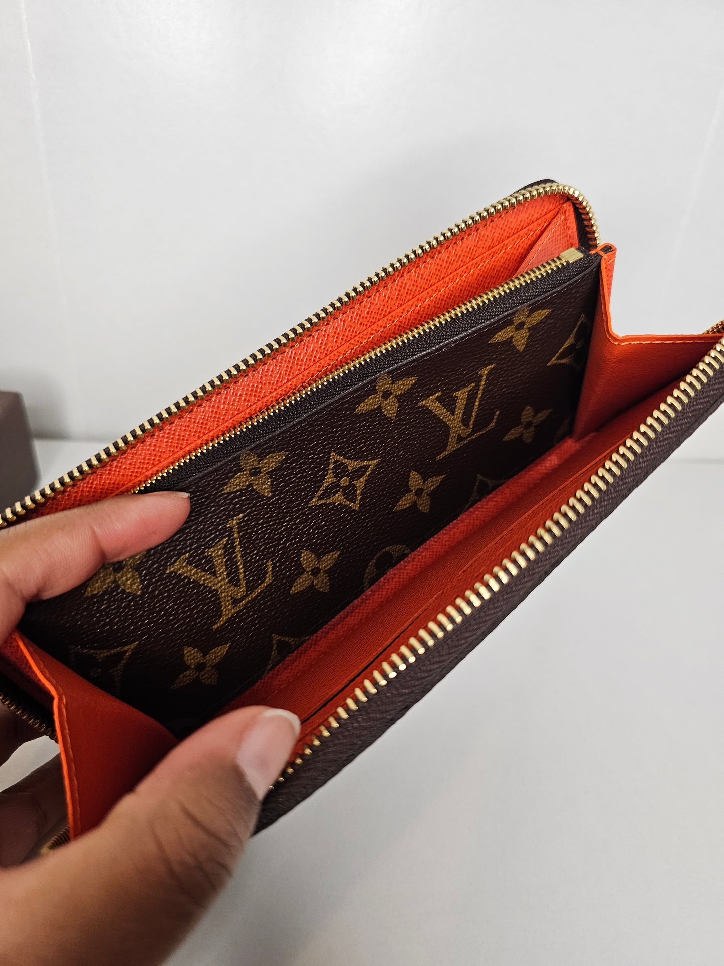 Louis Vuitton Orange Monogram Clemence MI2184