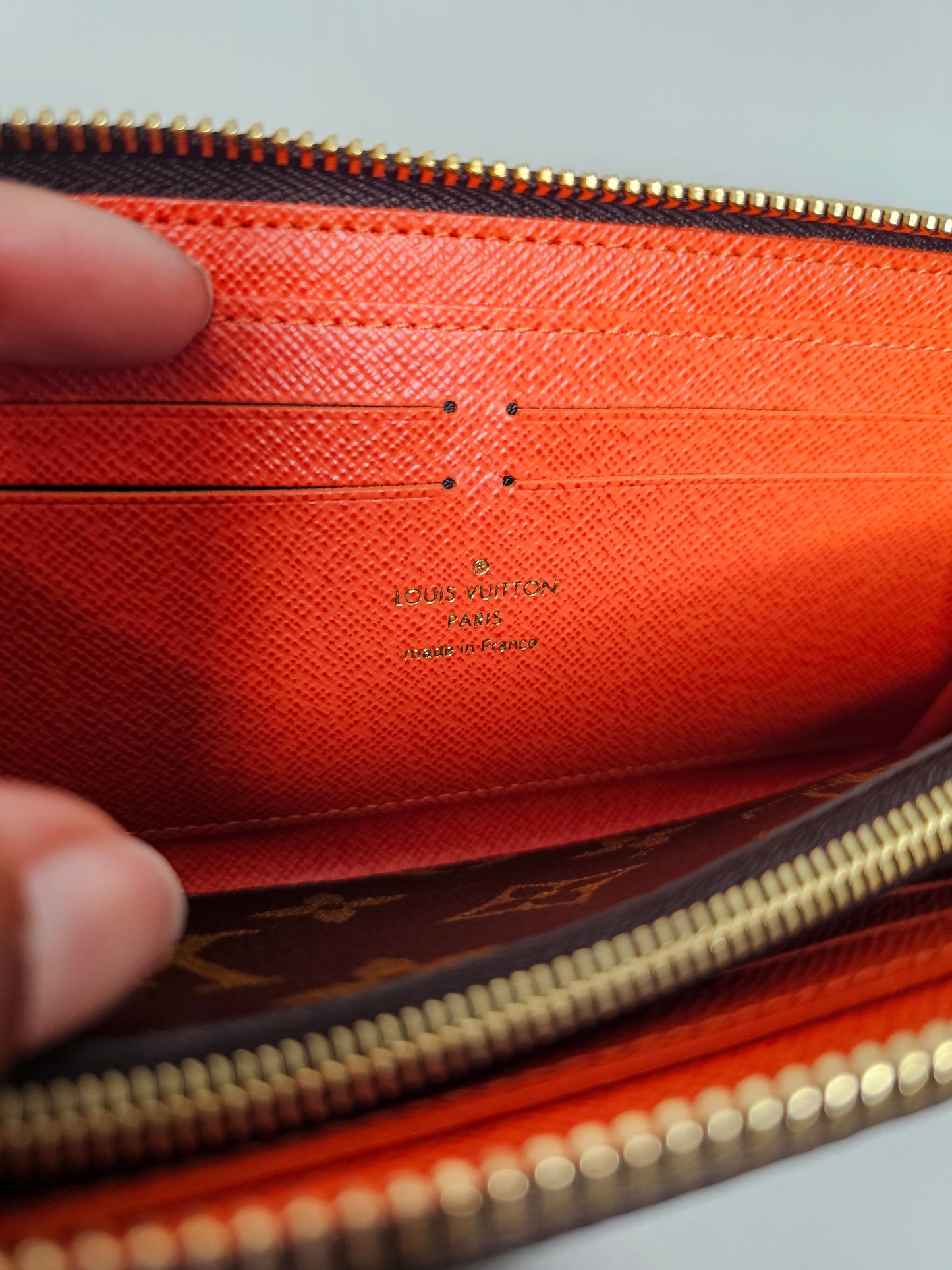 Louis Vuitton Orange Monogram Clemence MI2184