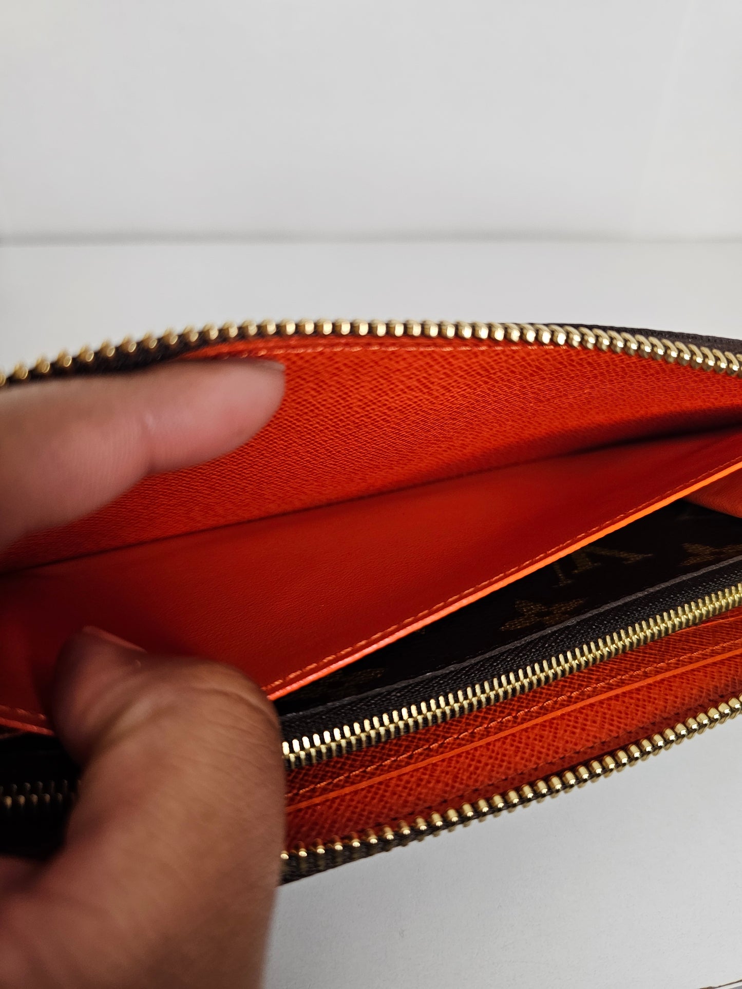 Louis Vuitton Orange Monogram Clemence MI2184