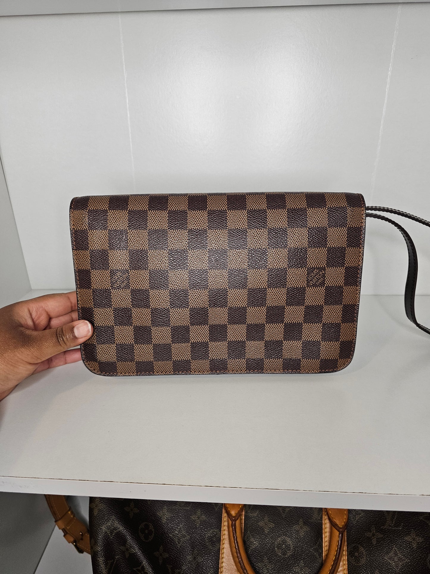 Louis Vuitton Damier Ebene Saint Louis Clutch FL0032