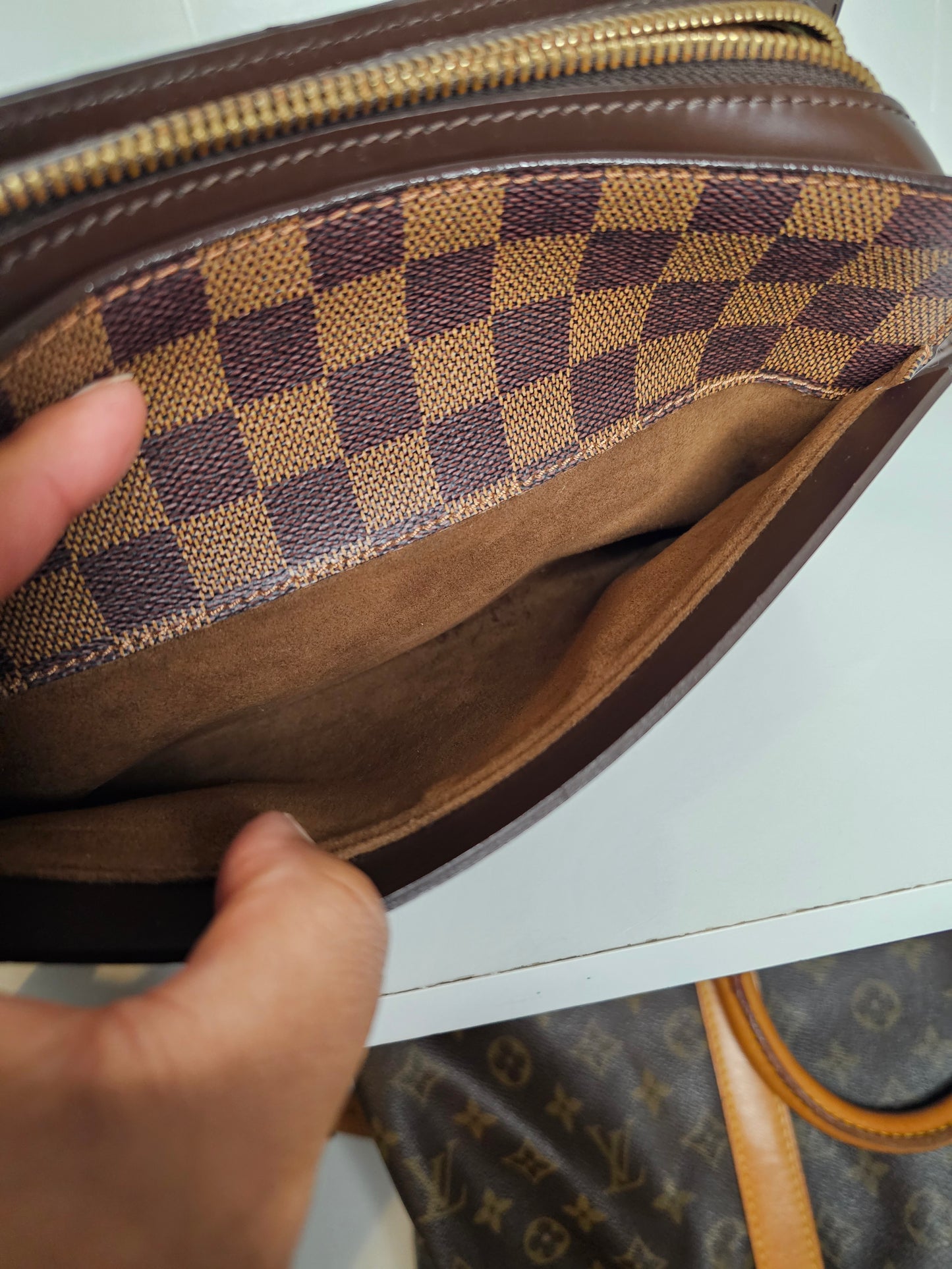 Louis Vuitton Damier Ebene Saint Louis Clutch FL0032