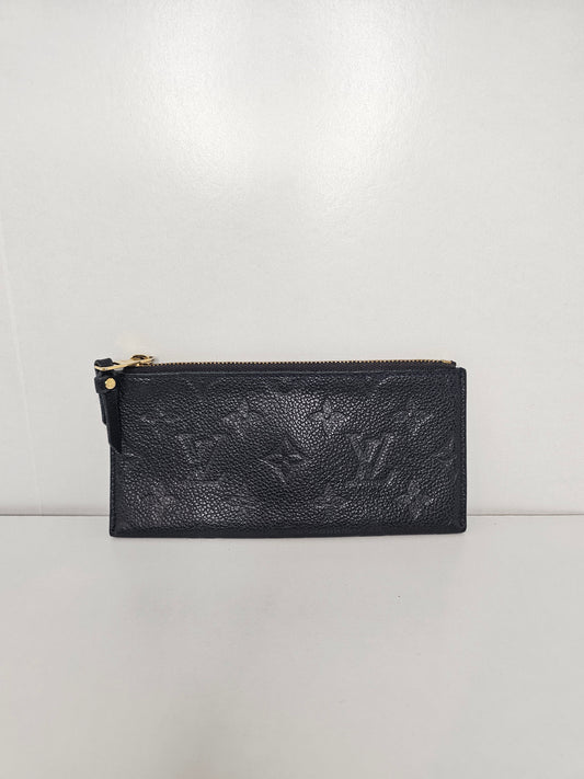 Louis Vuitton Dark Blue Empreinte Zip Coin Purse CA2192