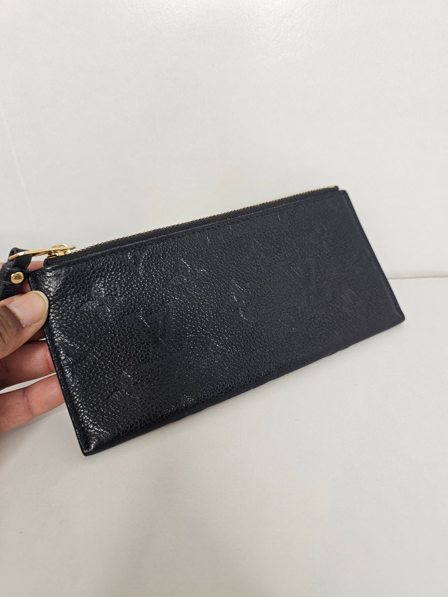 Louis Vuitton Dark Blue Empreinte Zip Coin Purse CA2192