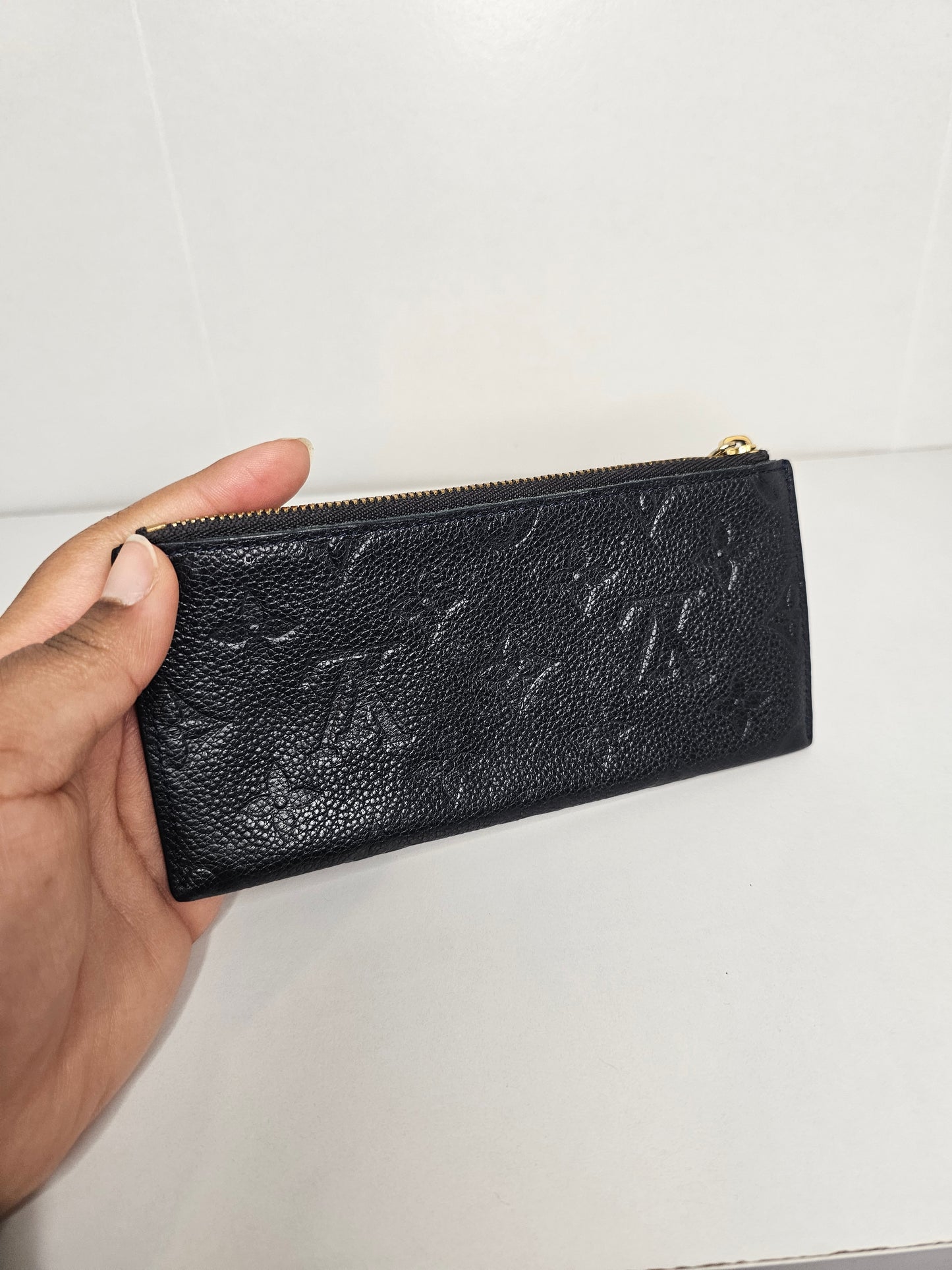 Louis Vuitton Dark Blue Empreinte Zip Coin Purse CA2192