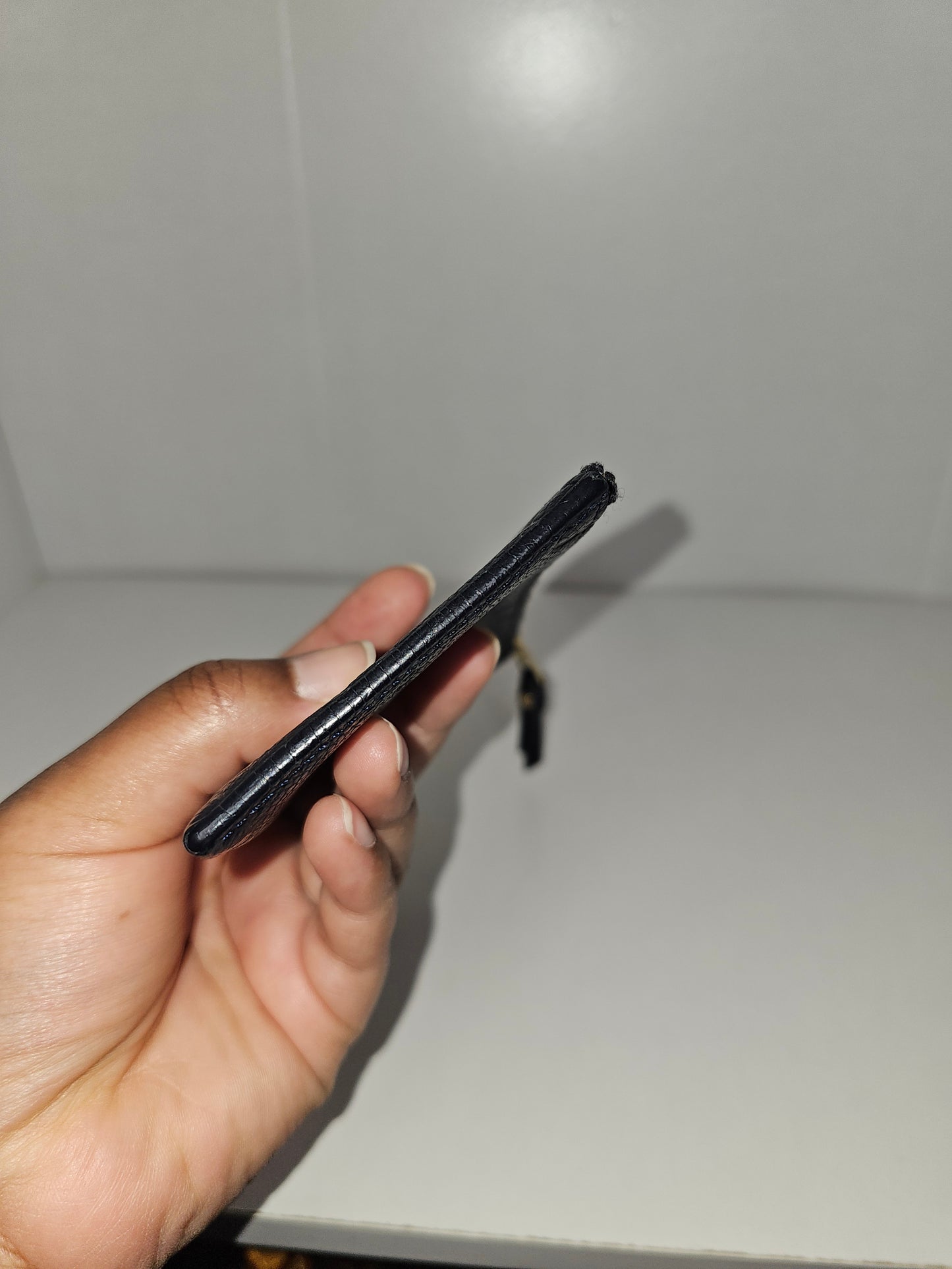 Louis Vuitton Dark Blue Empreinte Zip Coin Purse CA2192