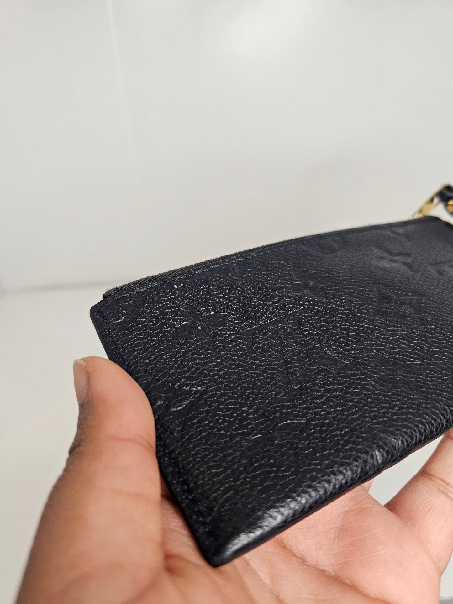 Louis Vuitton Dark Blue Empreinte Zip Coin Purse CA2192