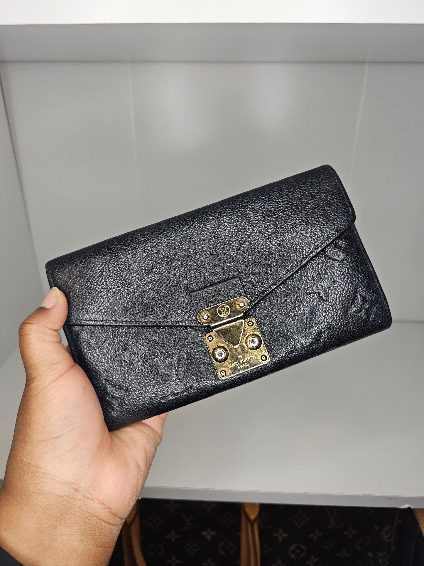 Louis Vuitton Black Monogram Metis Wallet CA0198