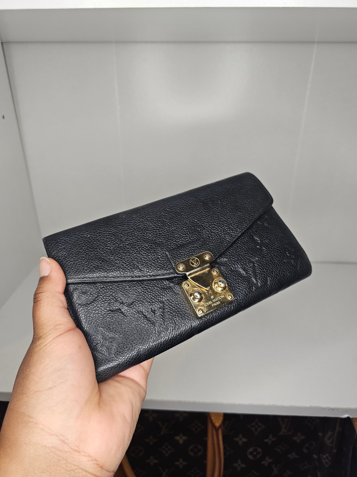 Louis Vuitton Black Monogram Metis Wallet CA0198