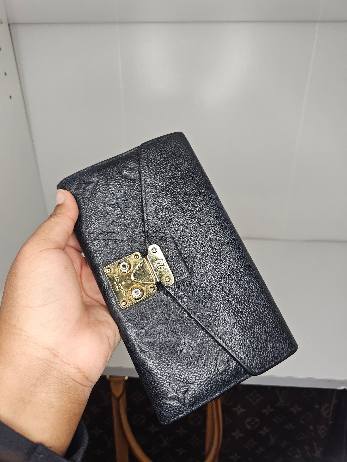 Louis Vuitton Black Monogram Metis Wallet CA0198