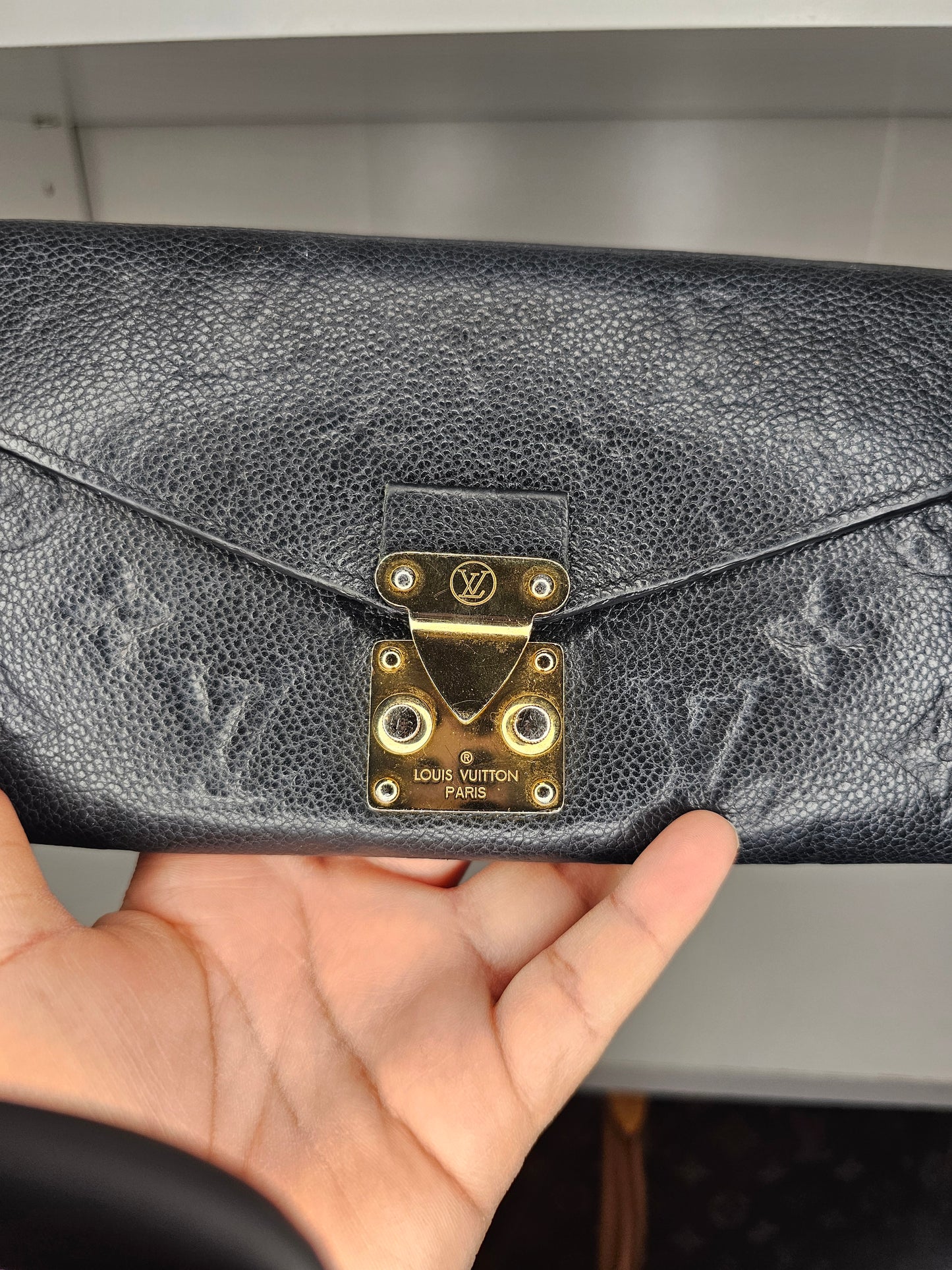 Louis Vuitton Black Monogram Metis Wallet CA0198