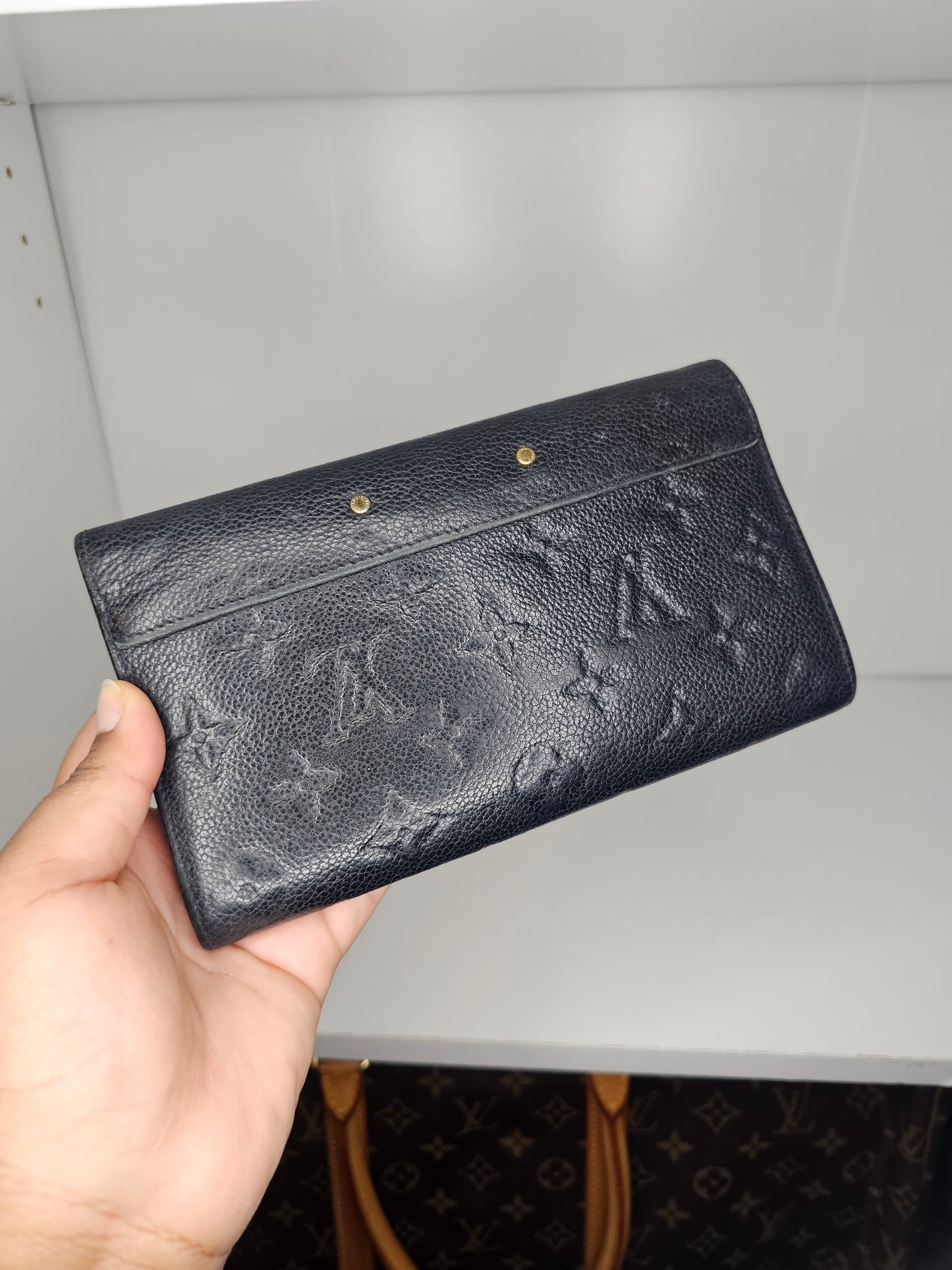 Louis Vuitton Black Monogram Metis Wallet CA0198