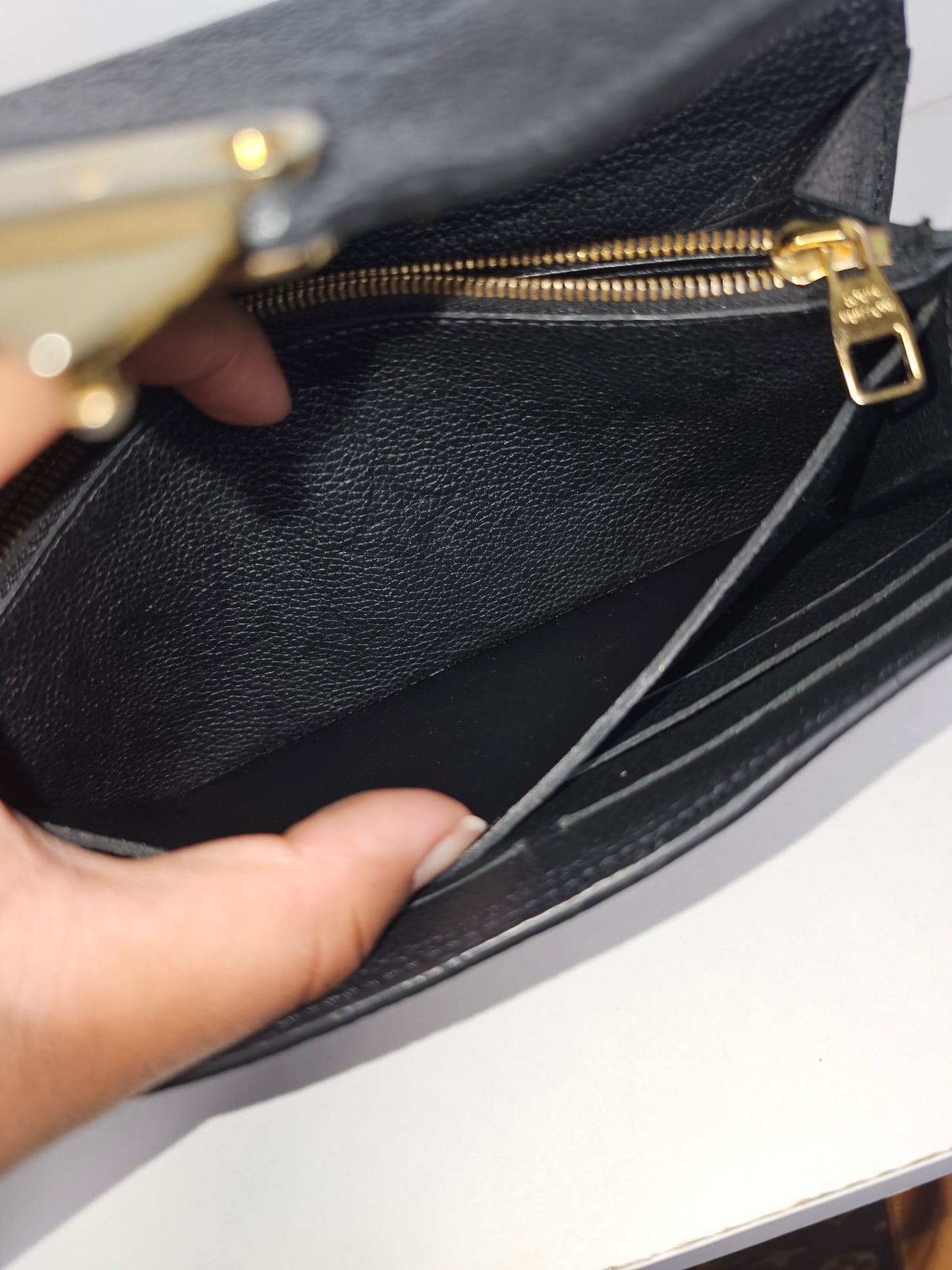 Louis Vuitton Black Monogram Metis Wallet CA0198