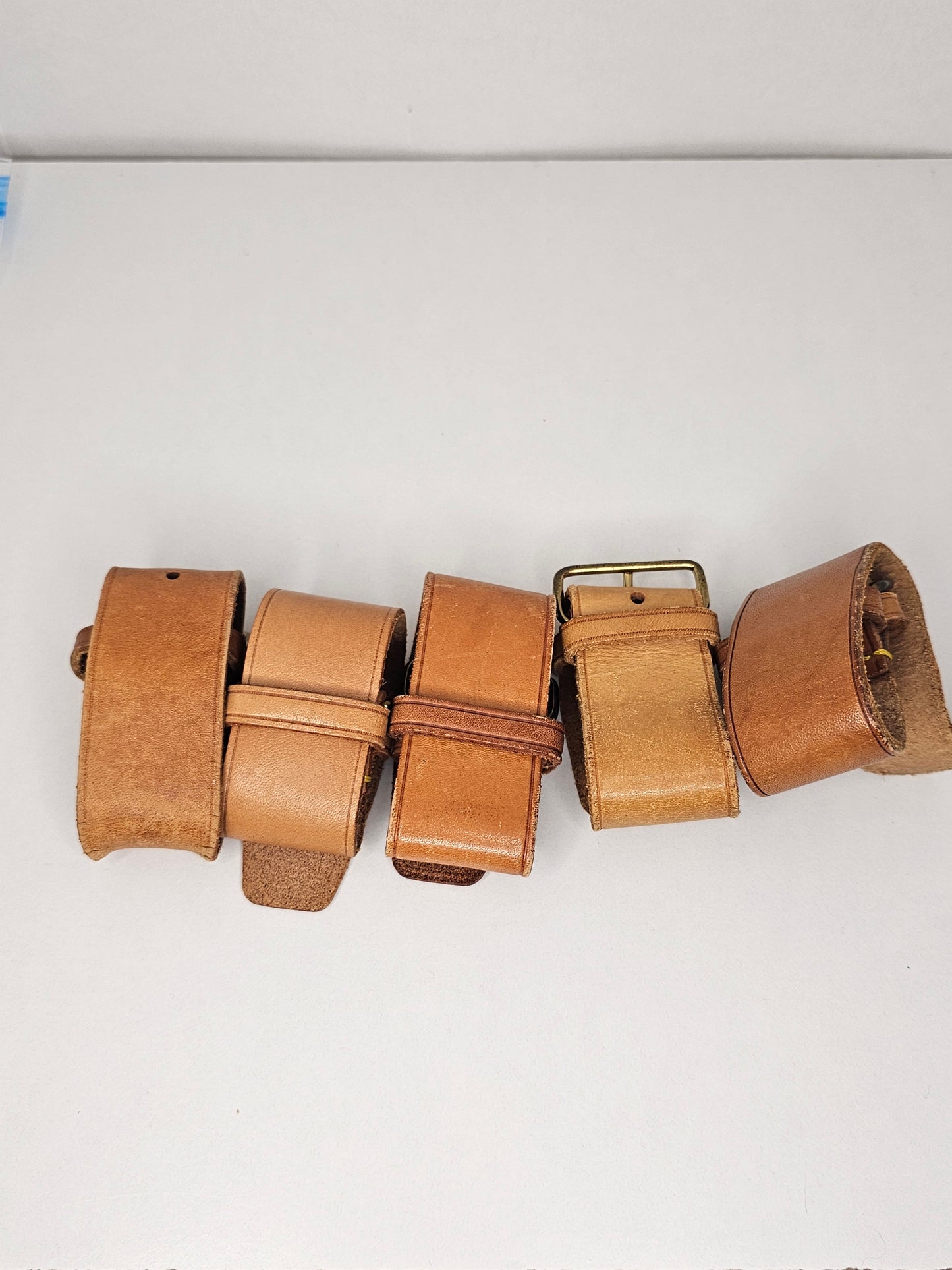 Louis Vuitton Vachetta Poignet Strap / Tag Holder Set (1)