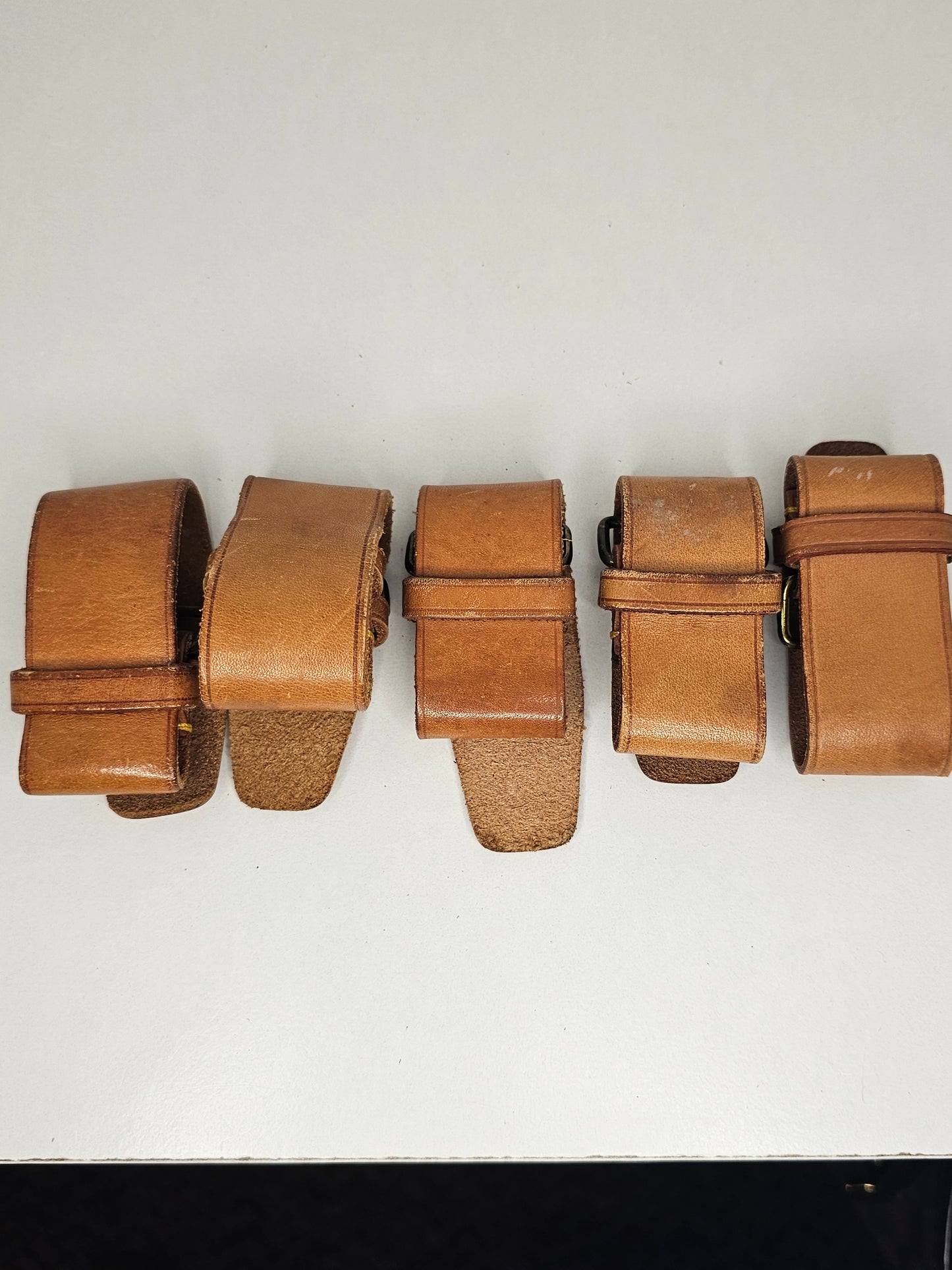 Louis Vuitton Vachetta Poignet Strap / Tag Holder Set (2)