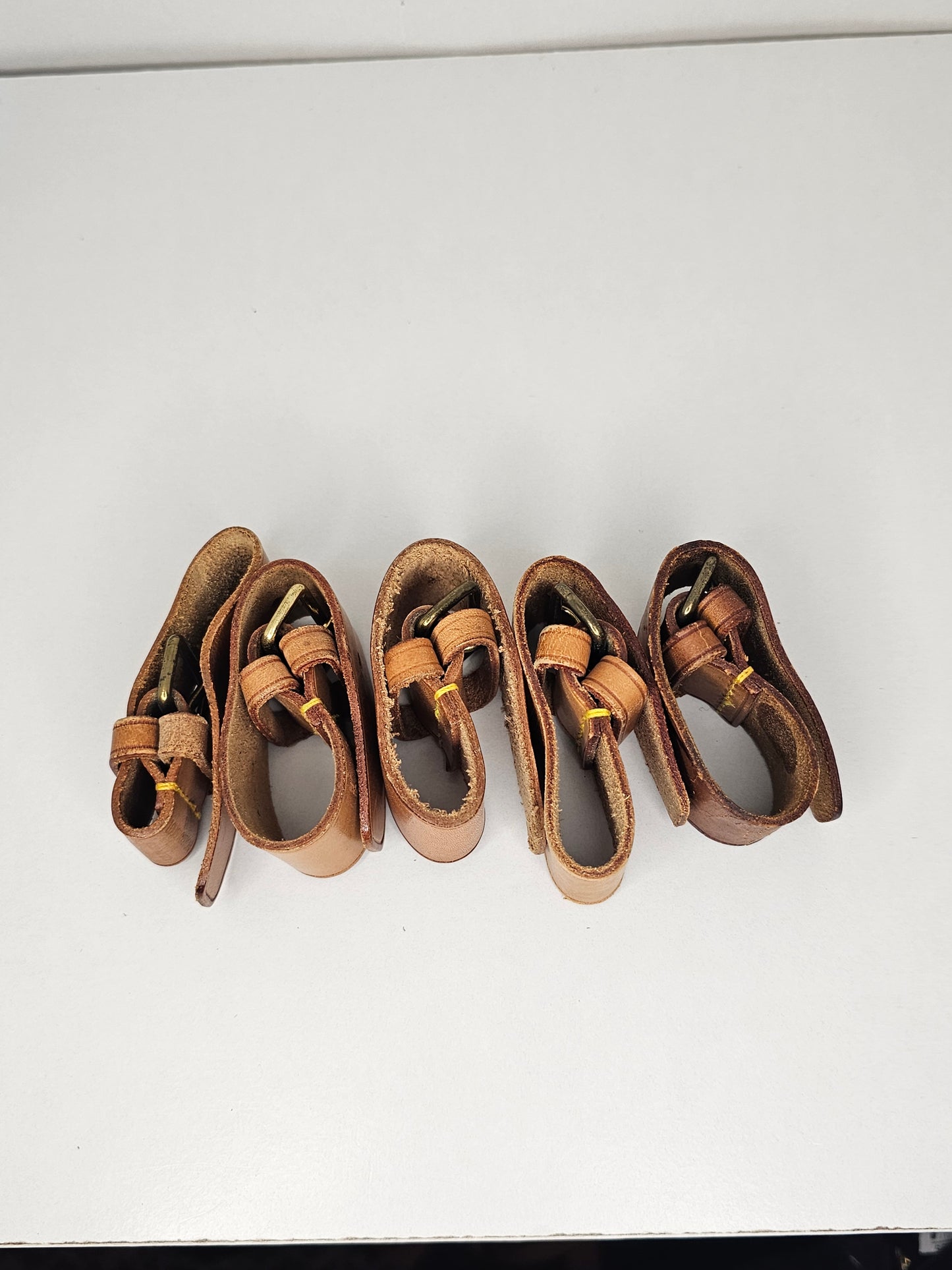 Louis Vuitton Vachetta Poignet Strap / Tag Holder Set (3)