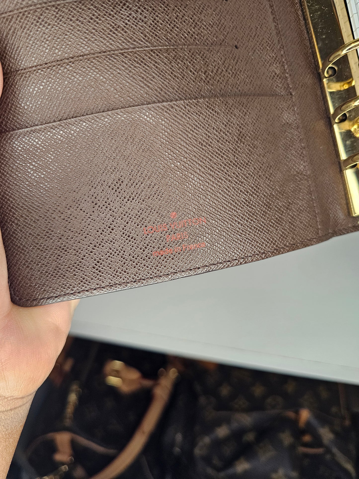 Louis Vuitton Damier Ebene Agenda MM SP2151