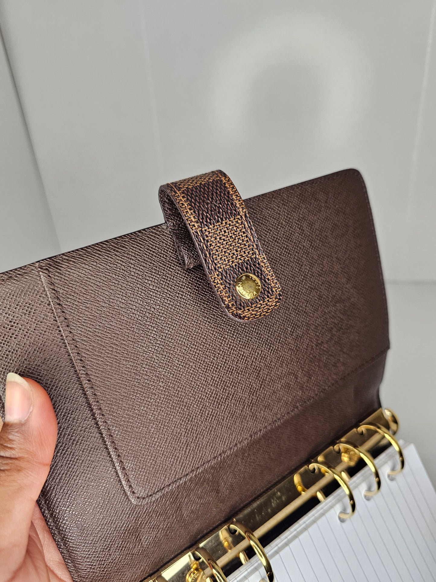 Louis Vuitton Damier Ebene Agenda MM SP2151
