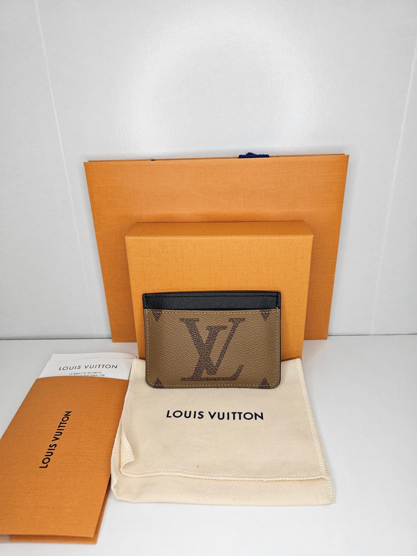 Louis Vuitton Reverse Monogram Side Up Card Holder 💾