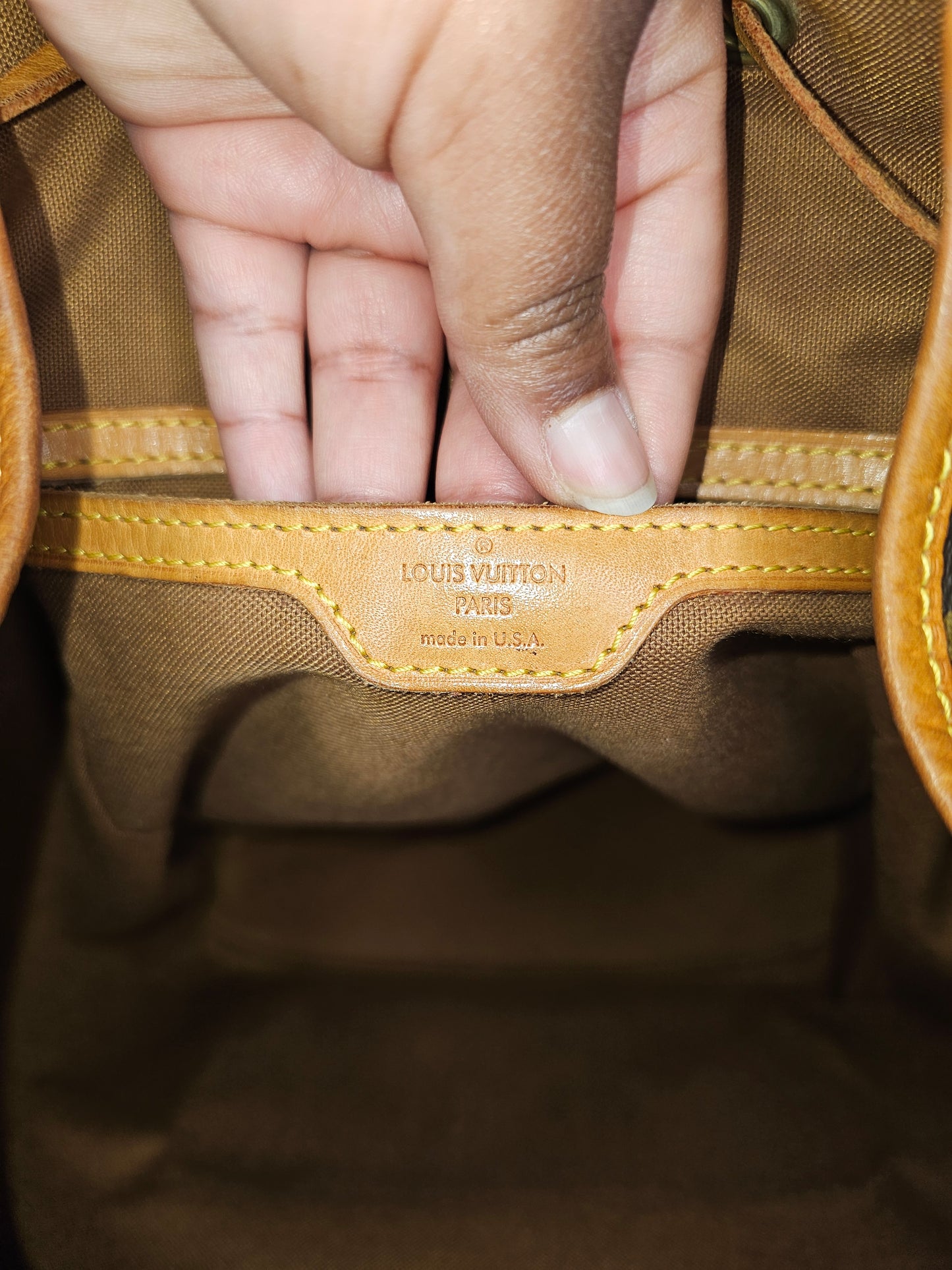 Louis Vuitton Vintage Montsouris GM Backpack SD0956