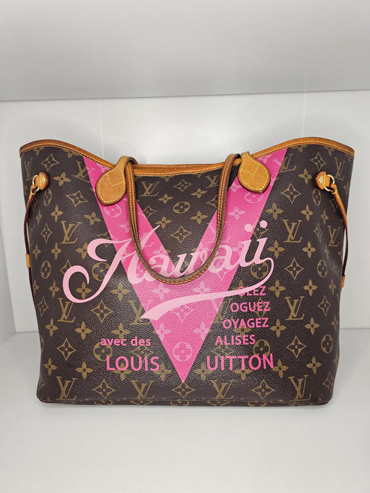 Louis Vuitton Hawaii V Tote Resorts Neverfull MM SD4136
