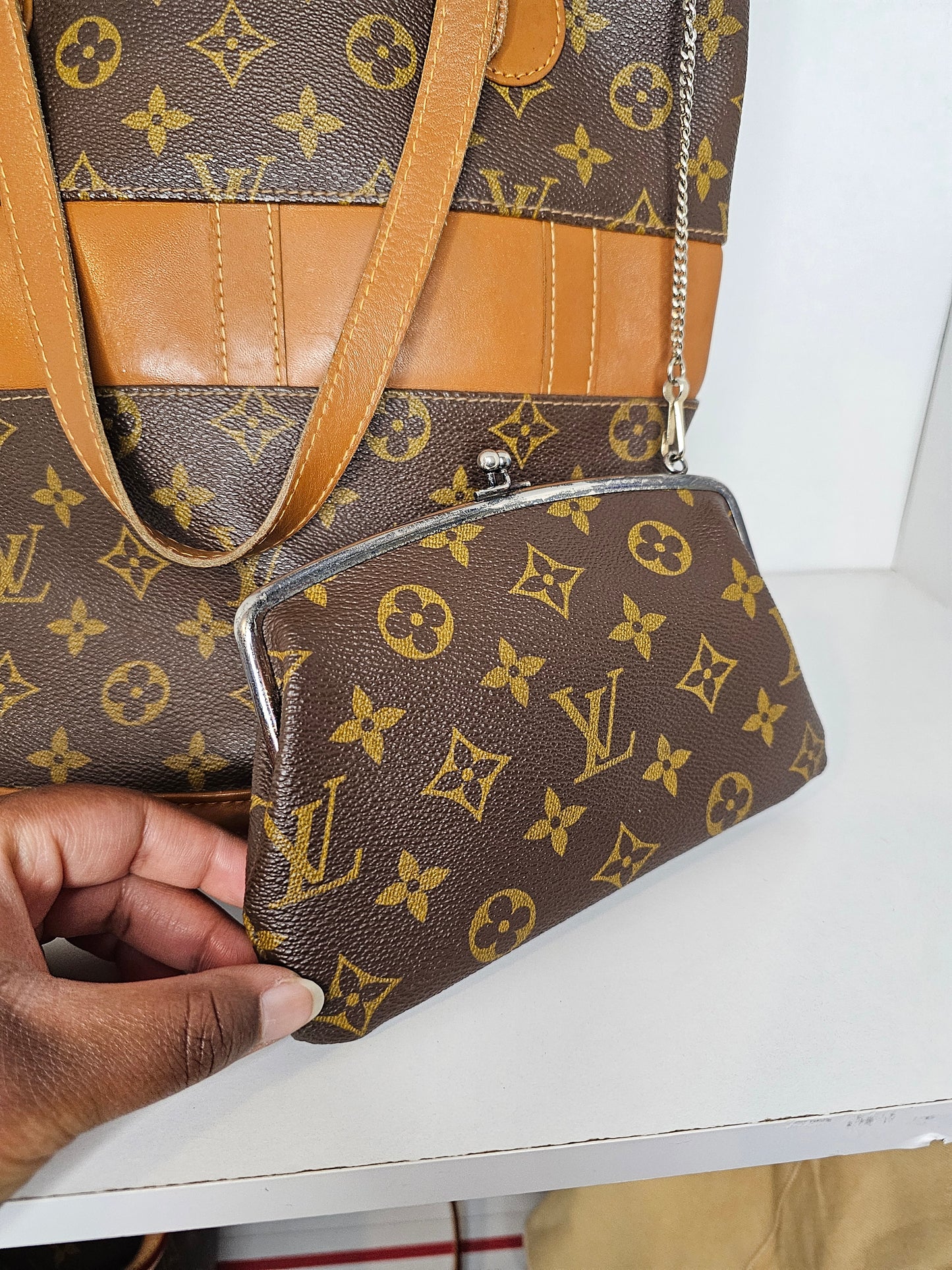 Louis Vuitton French Company Bucket Bag & Coin Purse