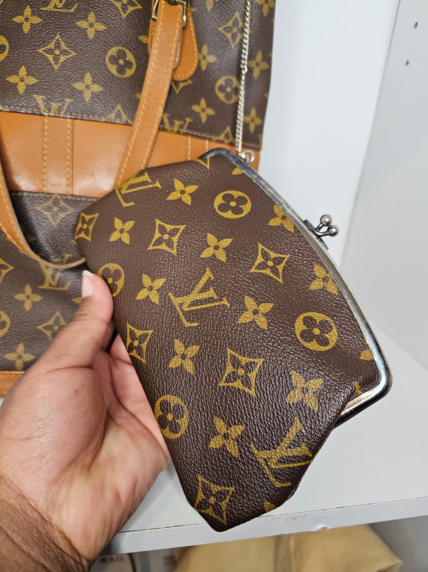 Louis Vuitton French Company Bucket Bag & Coin Purse