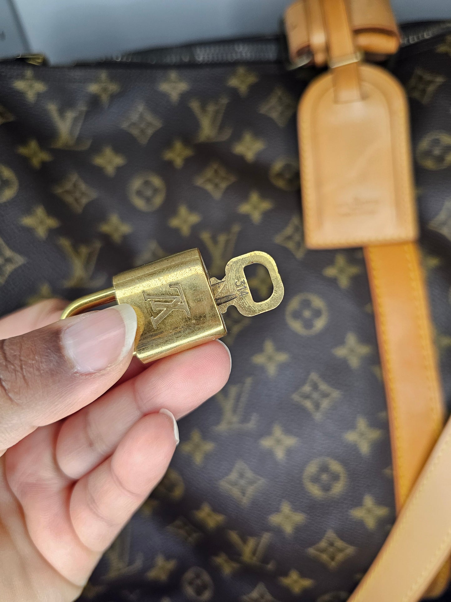 Louis Vuitton Gold Lock and Key #314