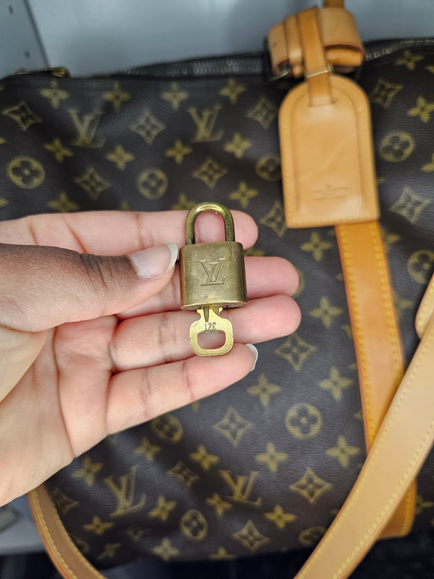Louis Vuitton Gold Lock and Key #321