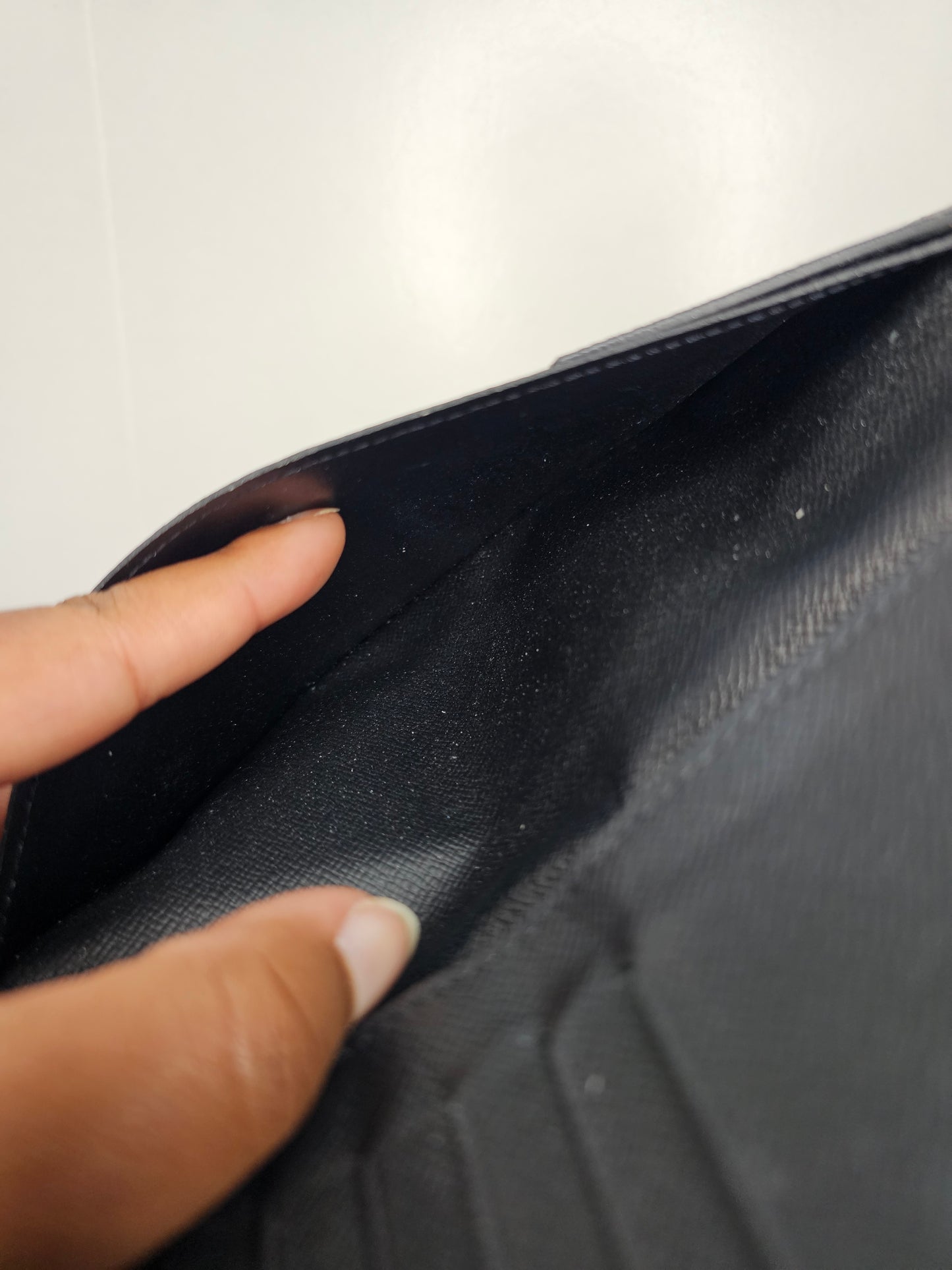 Louis Vuitton Black Macassar Brazza Wallet RA4260