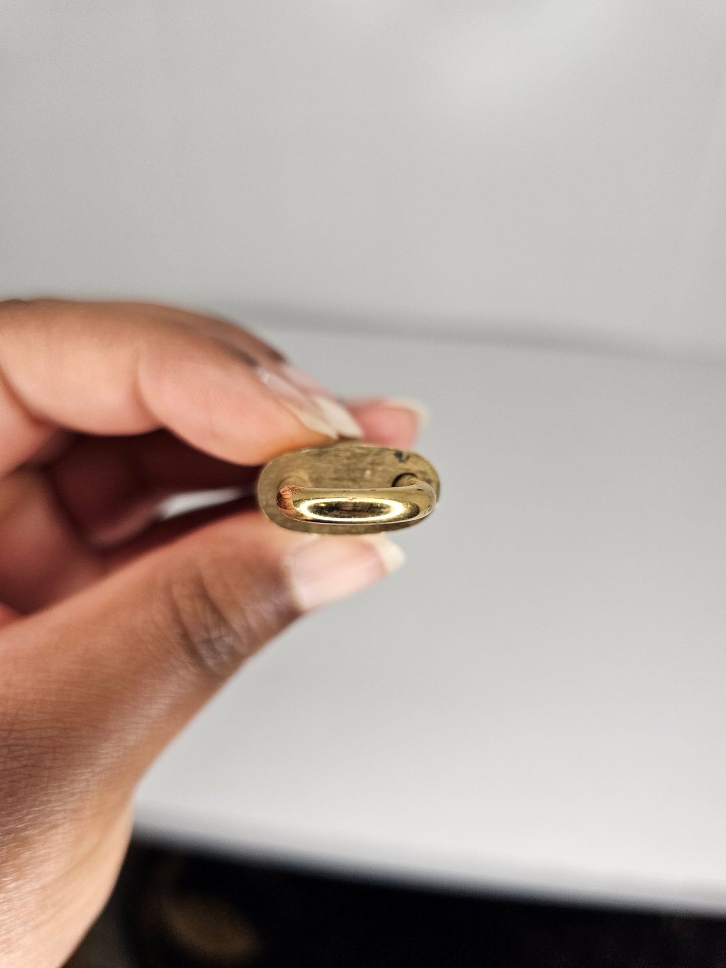 Louis Vuitton Gold Brass Lock and Key #300